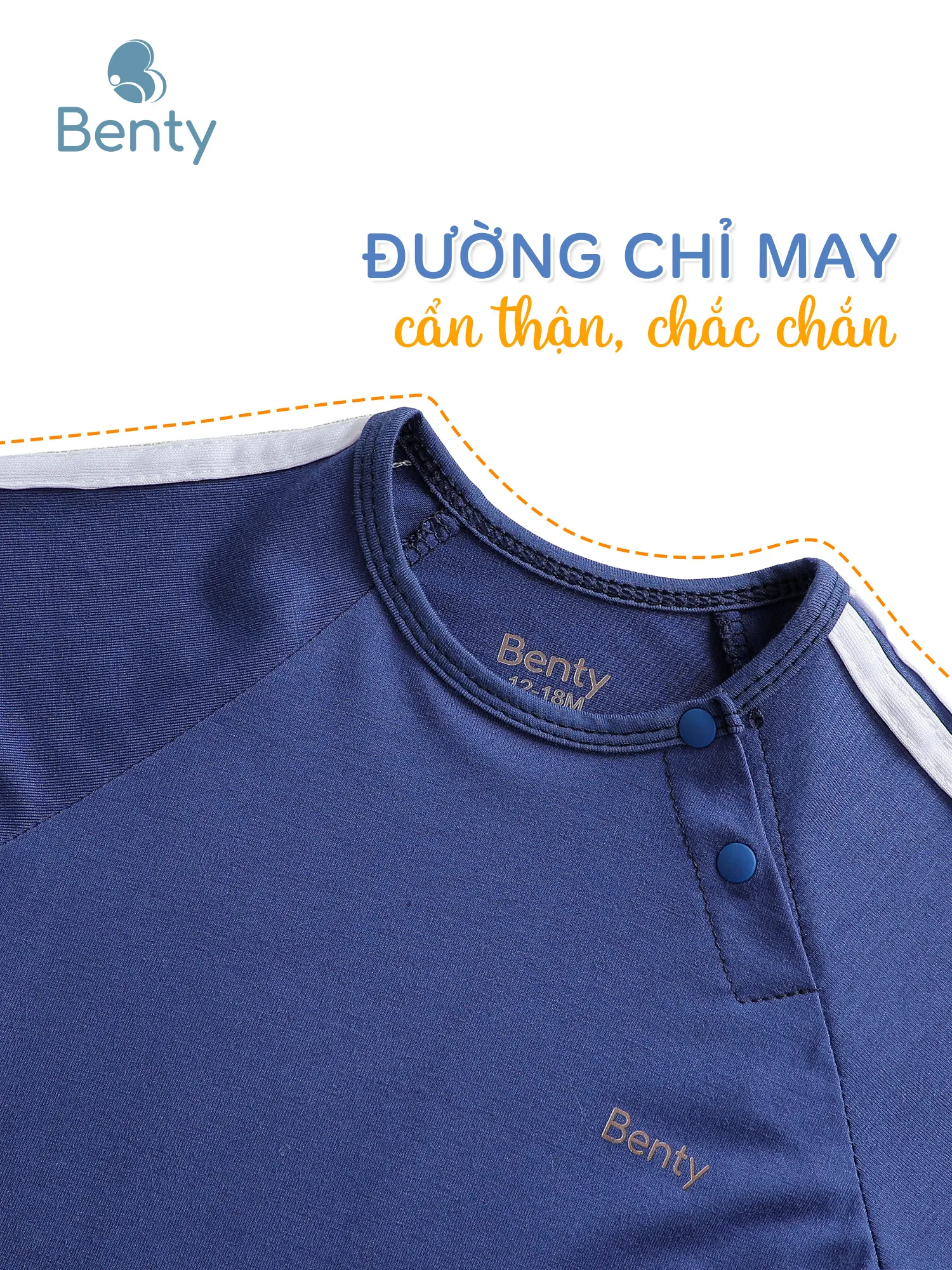 Bộ cộc tay cài chéo thể thao BENTY basic, đồ bộ trẻ em