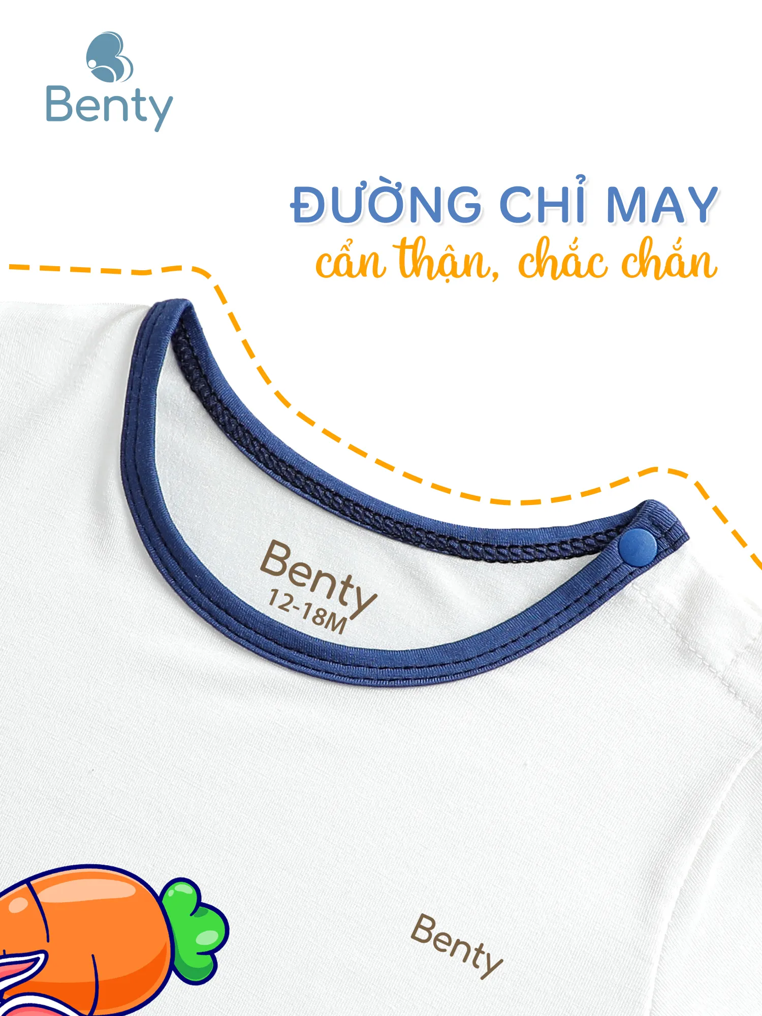 Dài cài vai phối viền BT075 BENTY đồ bộ trẻ em cao cấp