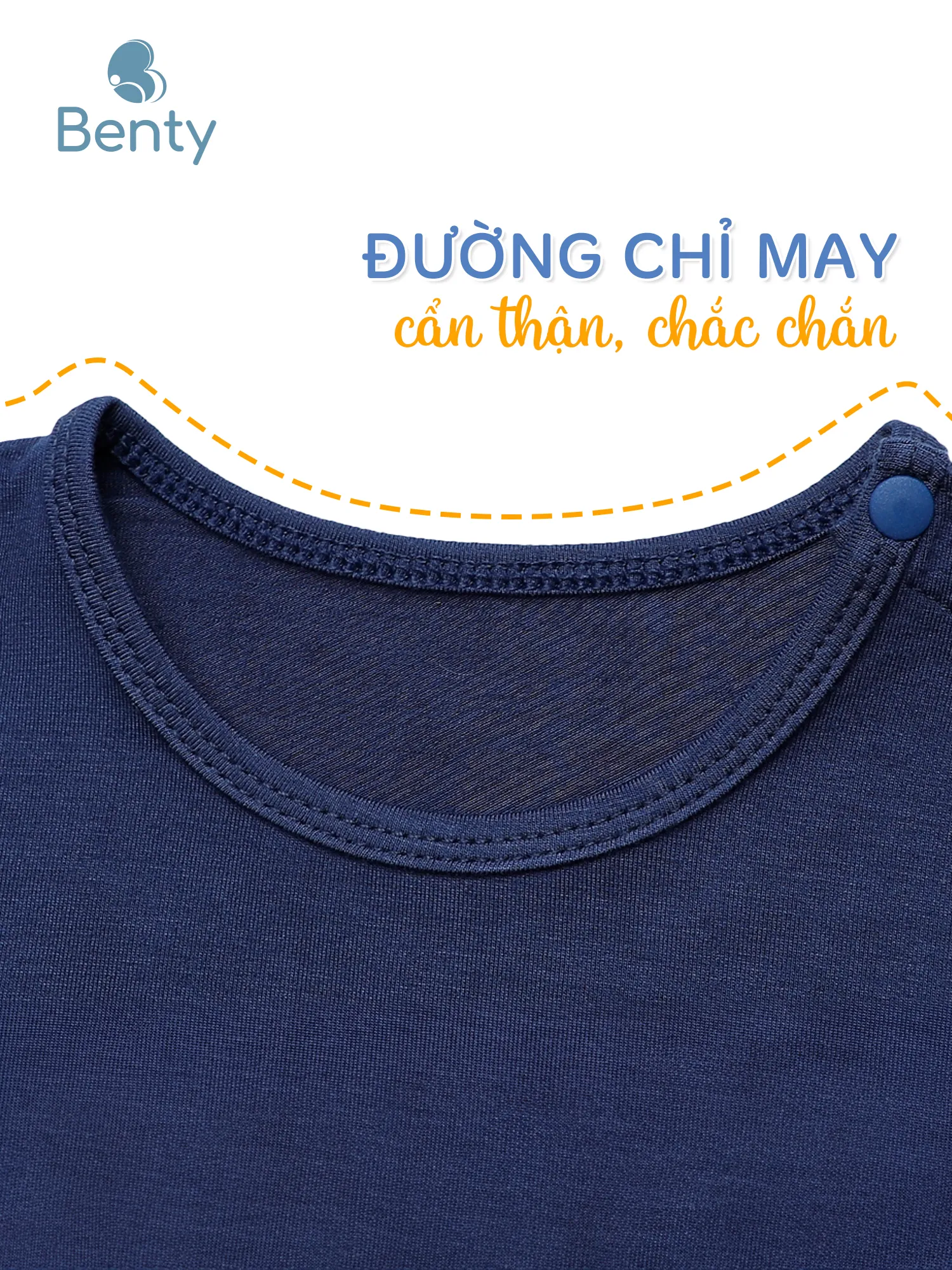 Bộ cộc tay cài vai BENTY in hình ếch BT054, chất thấm hút tốt