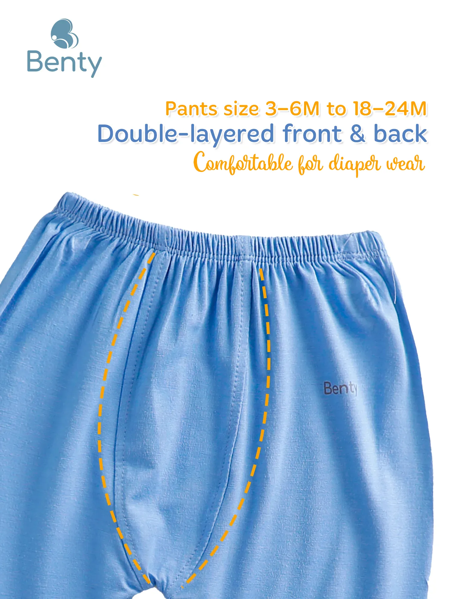 BENTY long plain outfit with shoulder buttons for kids