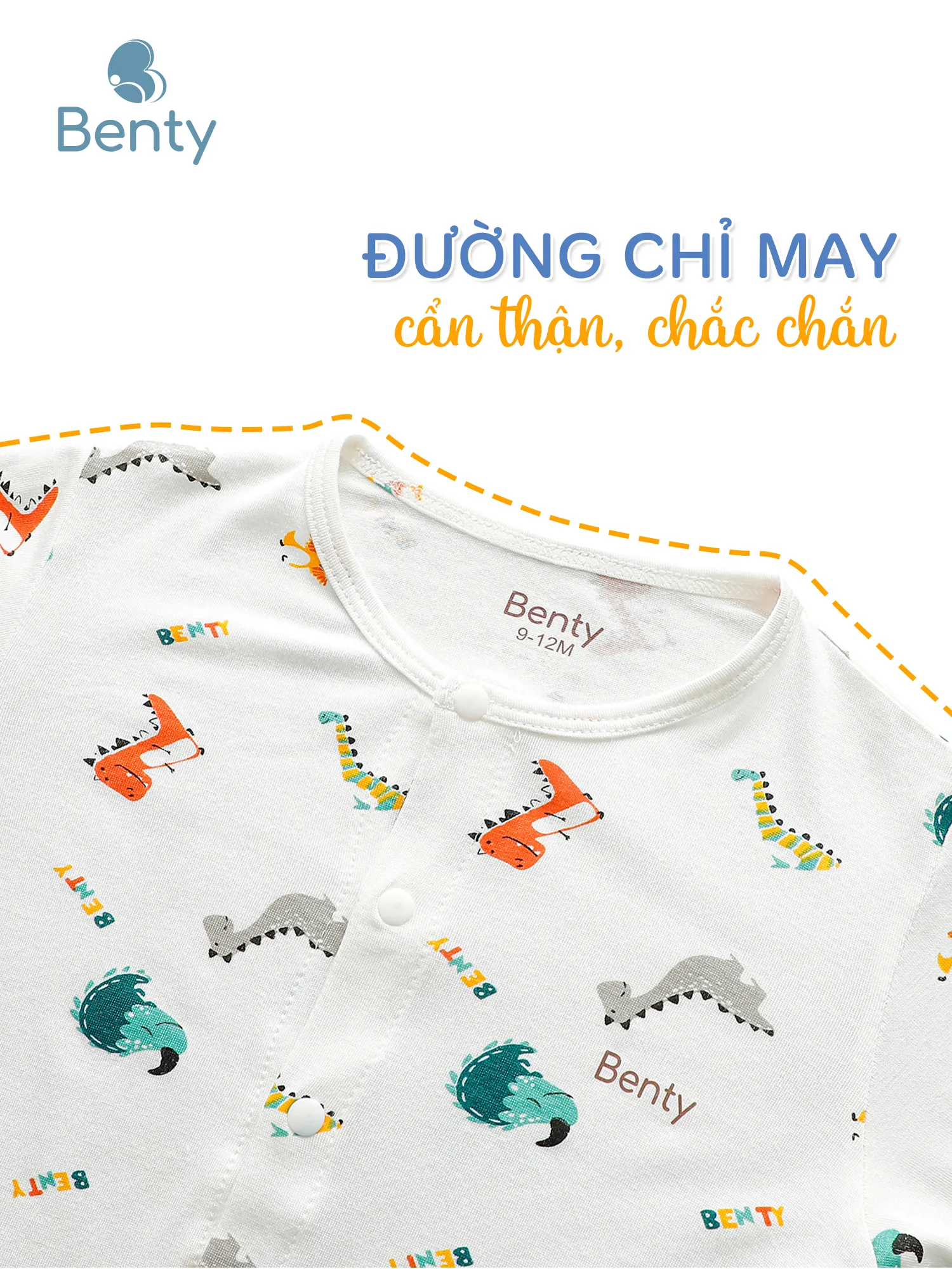 Body dài tay full họa tiết BENTY đáng yêu cho bé cưng