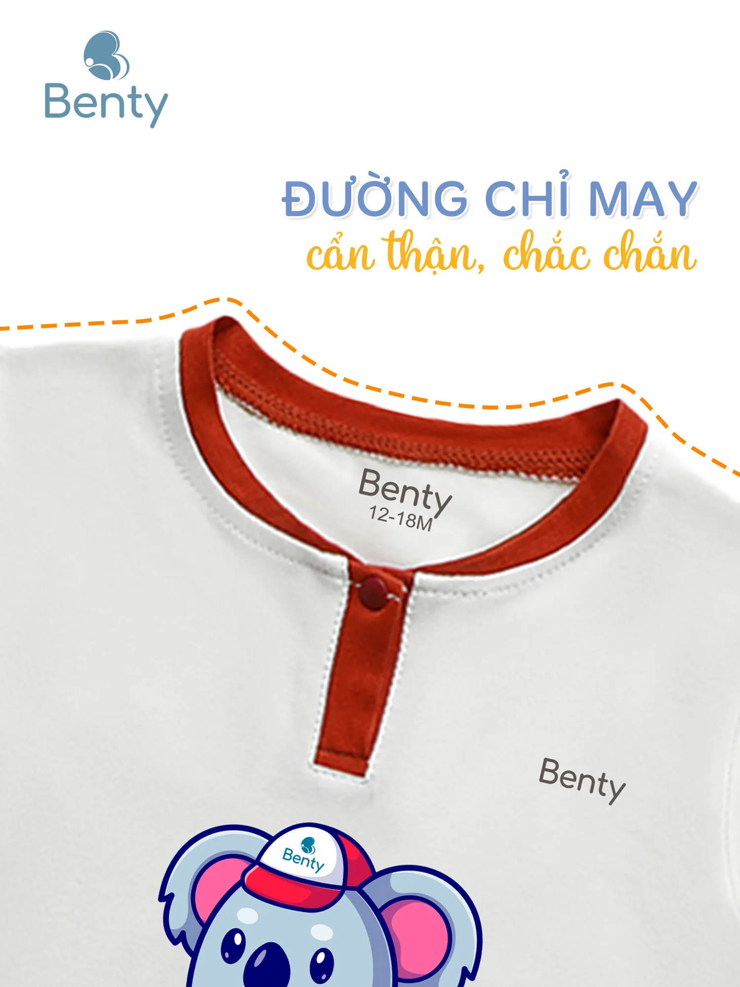 Bộ cộc tay cổ trụ BENTY in gấu BT105,bộ đồ trẻ em cao cấp