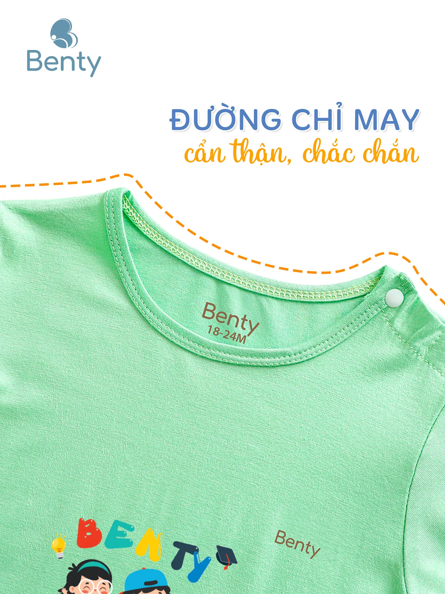 Áo lửng quần lửng BT033 BENTY quần áo trẻ em dễ thương