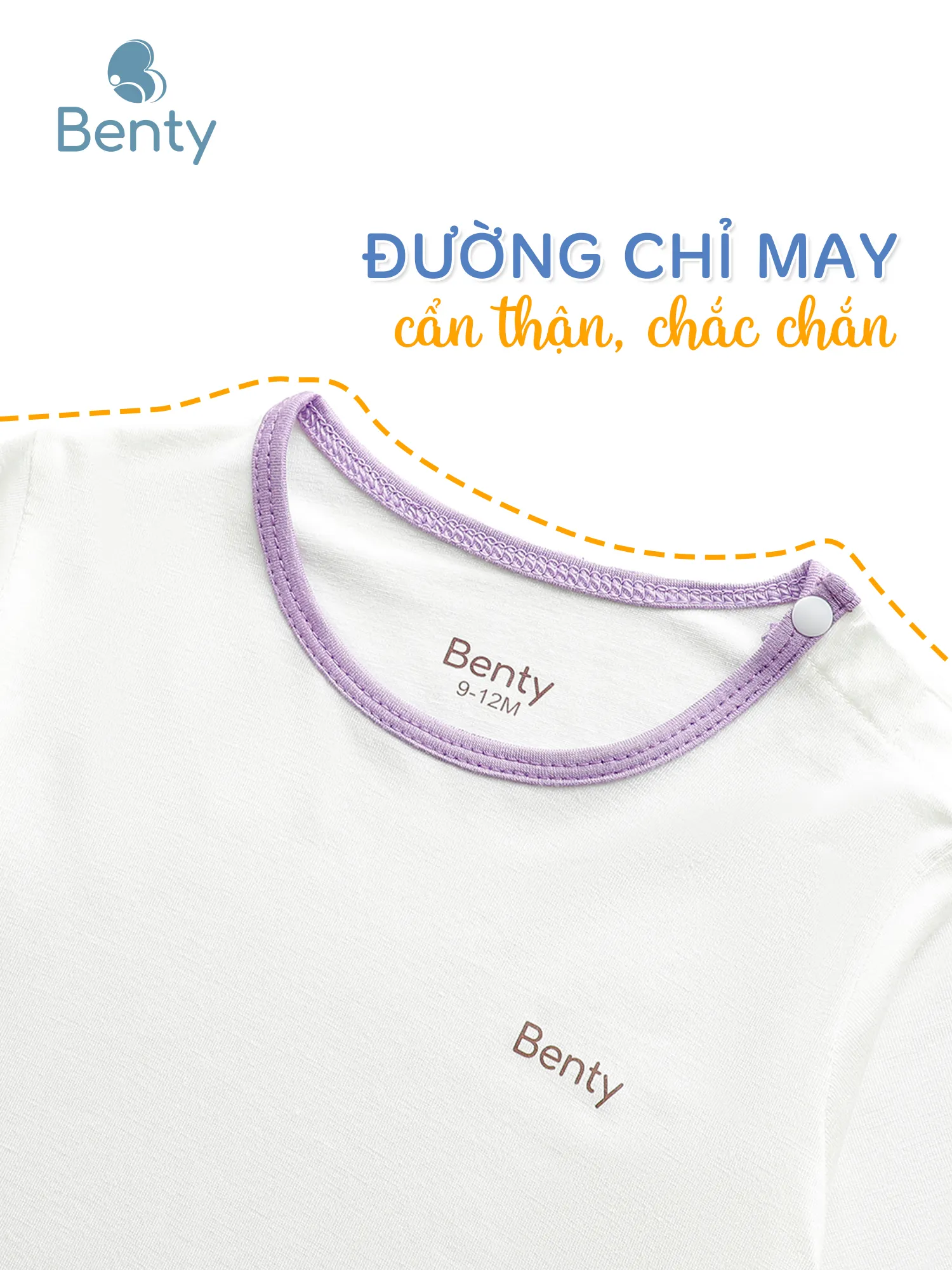 Bộ lửng phối viền trơn BENTY chất liệu an toàn cho làn da