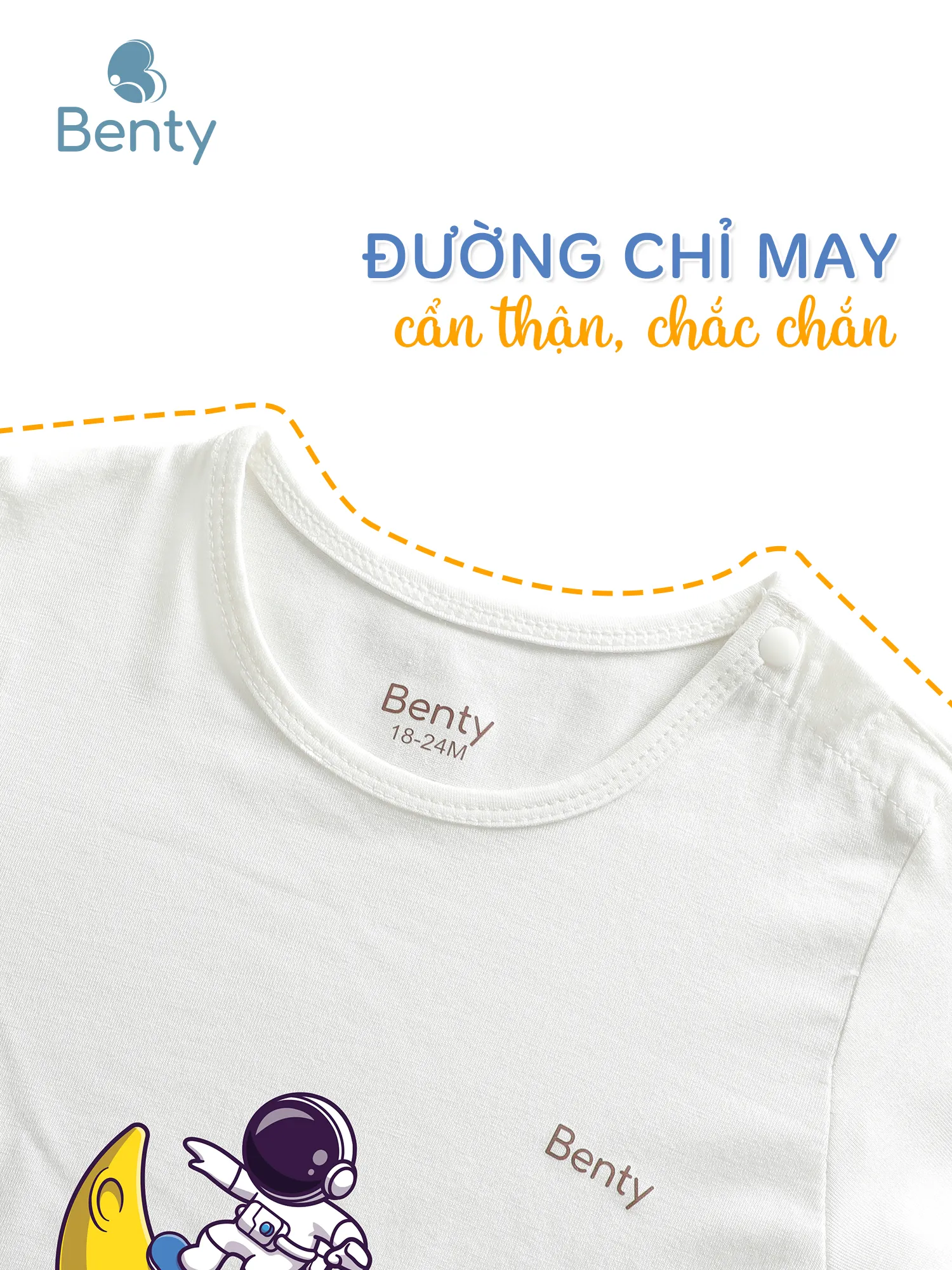 Dài tay cài vai BT004 BENTY đồ bộ trẻ em mềm mịn mát