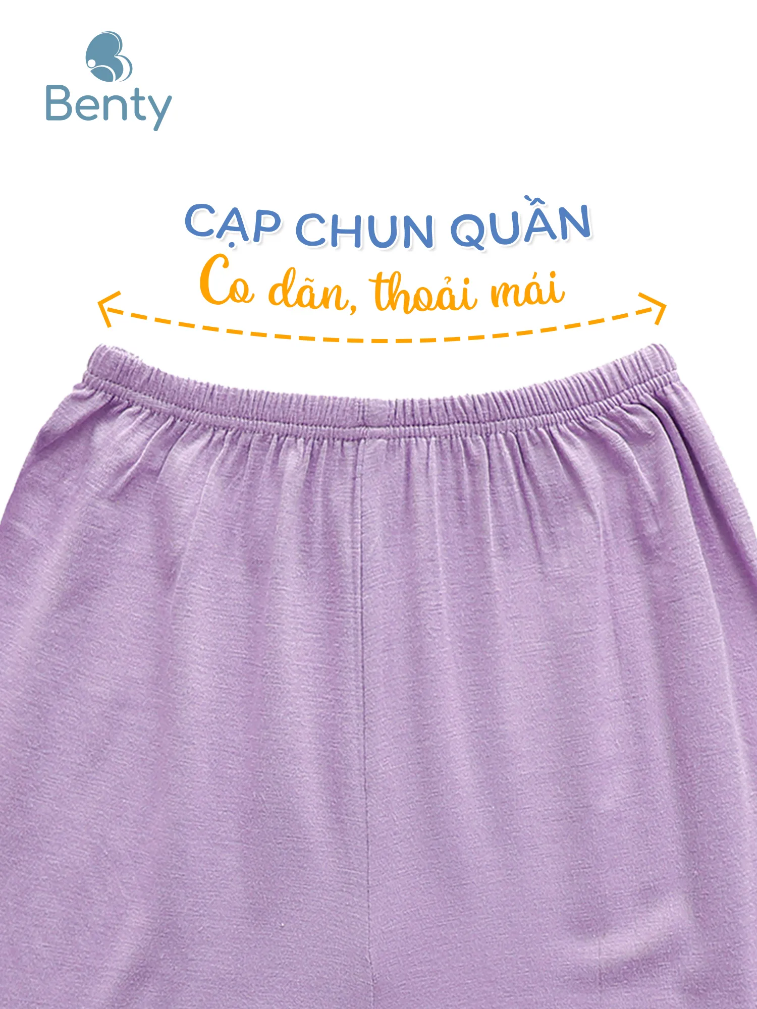 Bộ lửng phối viền trơn BENTY chất liệu an toàn cho làn da