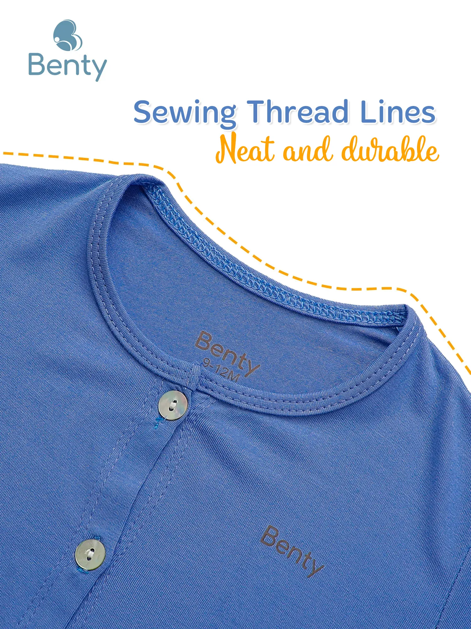 BENTY Soft, Smooth, and Cool Long-Sleeve Front-Snap Outfit