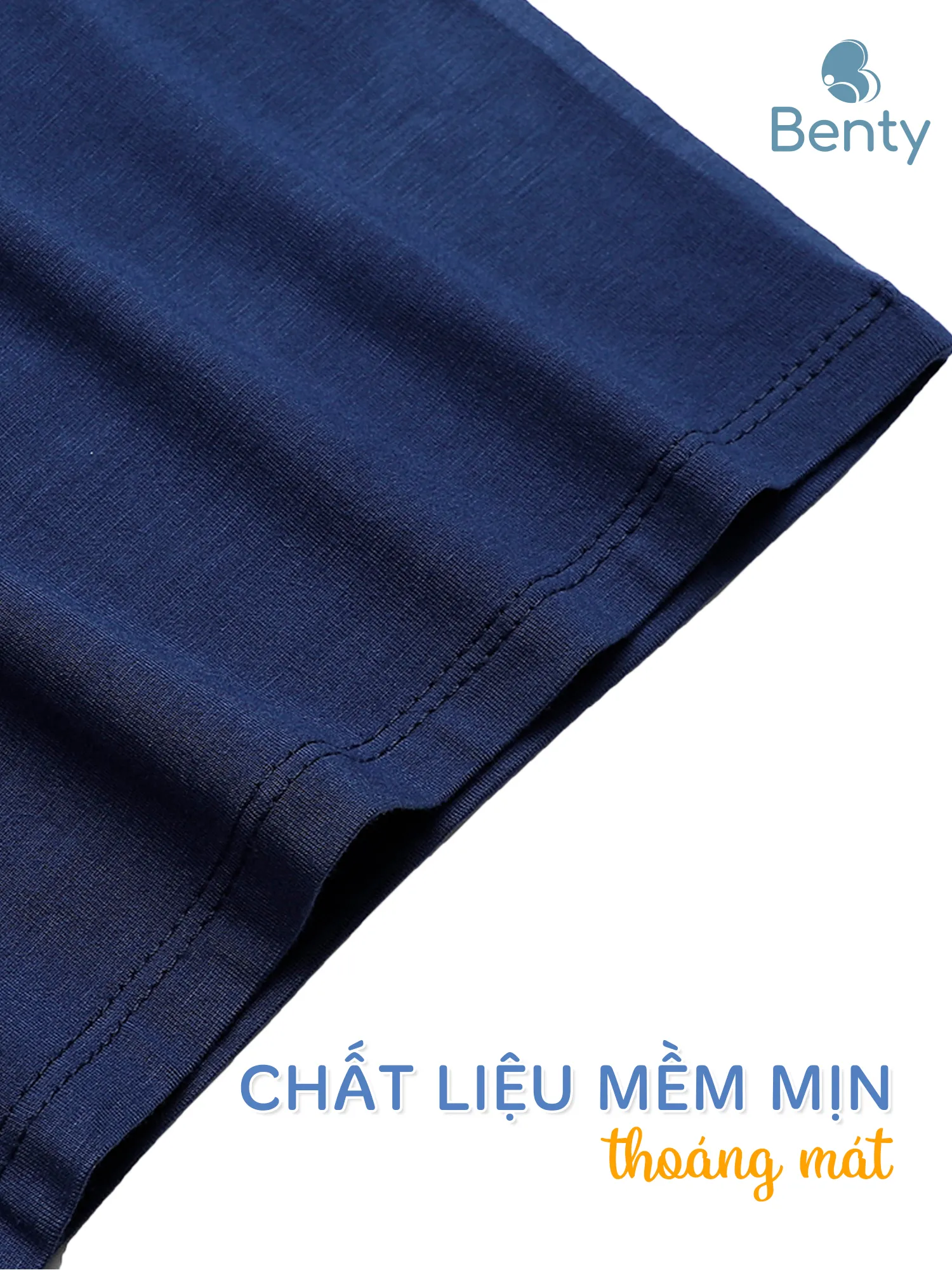 Bộ cộc tay cài vai in hình cánh cụt BENTY BT061, chất cao cấp