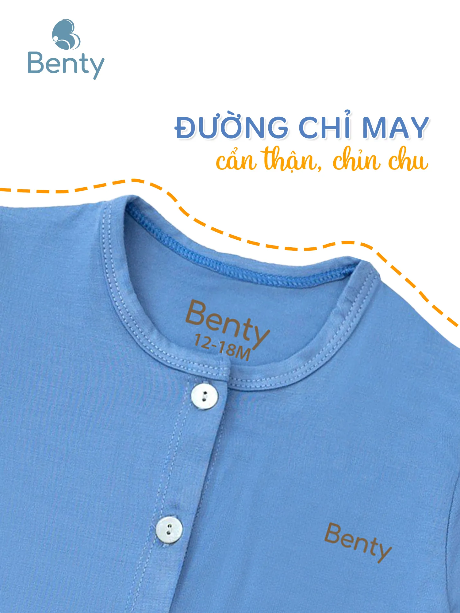 Bộ cộc tay cài thẳng trơn BENTY,chất vải mềm mịn