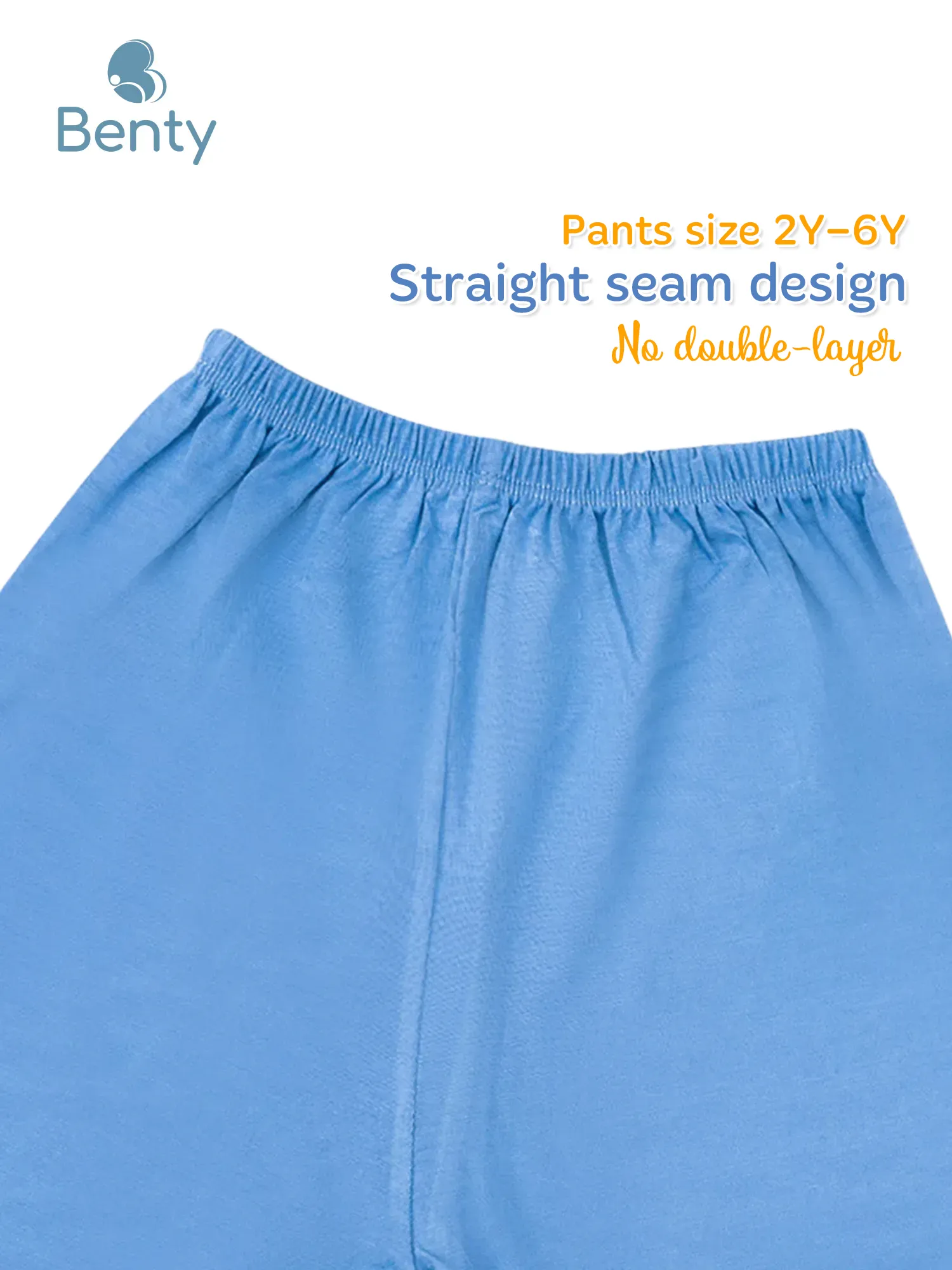 BENTY long plain outfit with shoulder buttons for kids