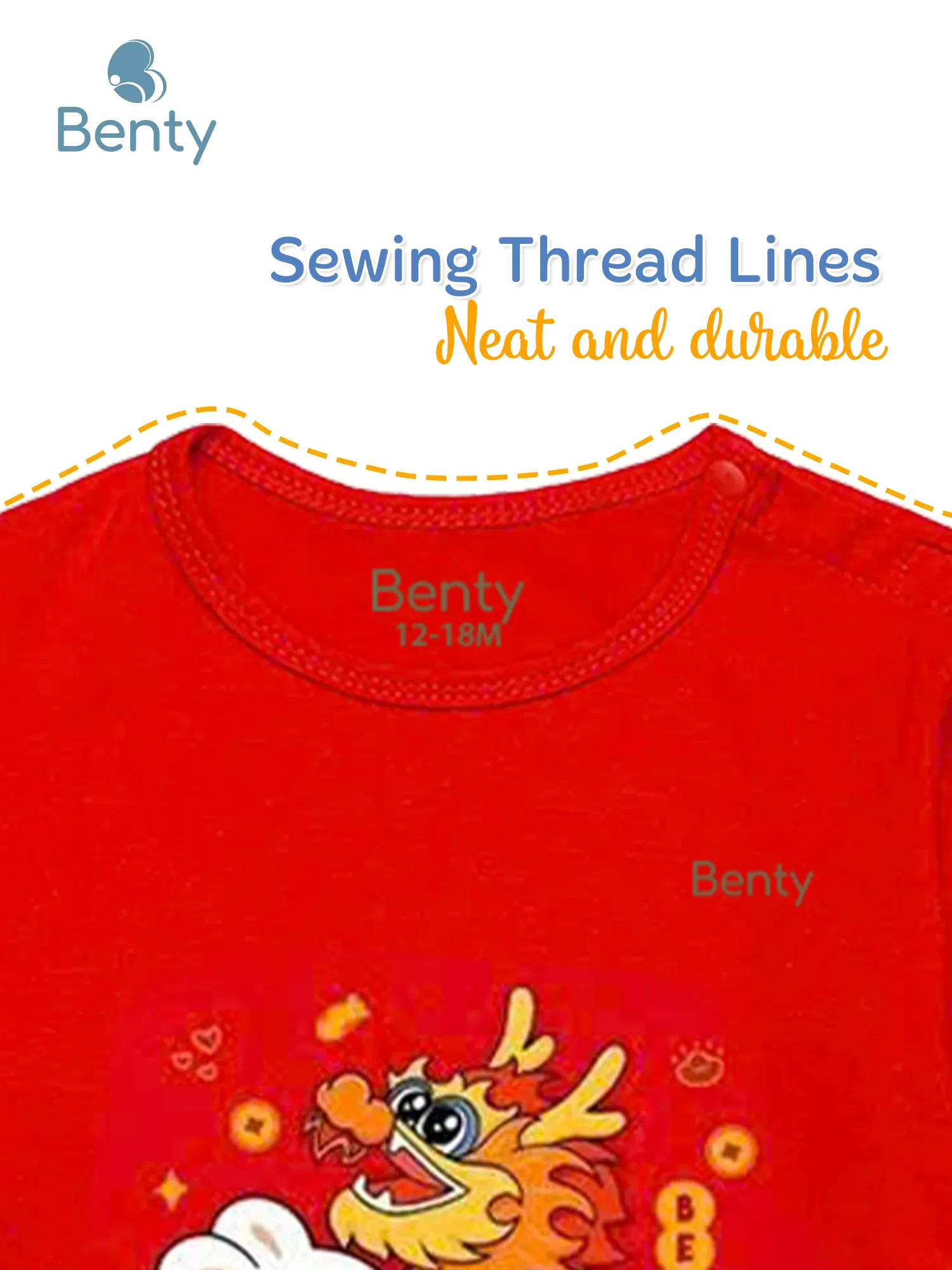 BENTY BT067 shoulder button short sleeve set, premium kidswear