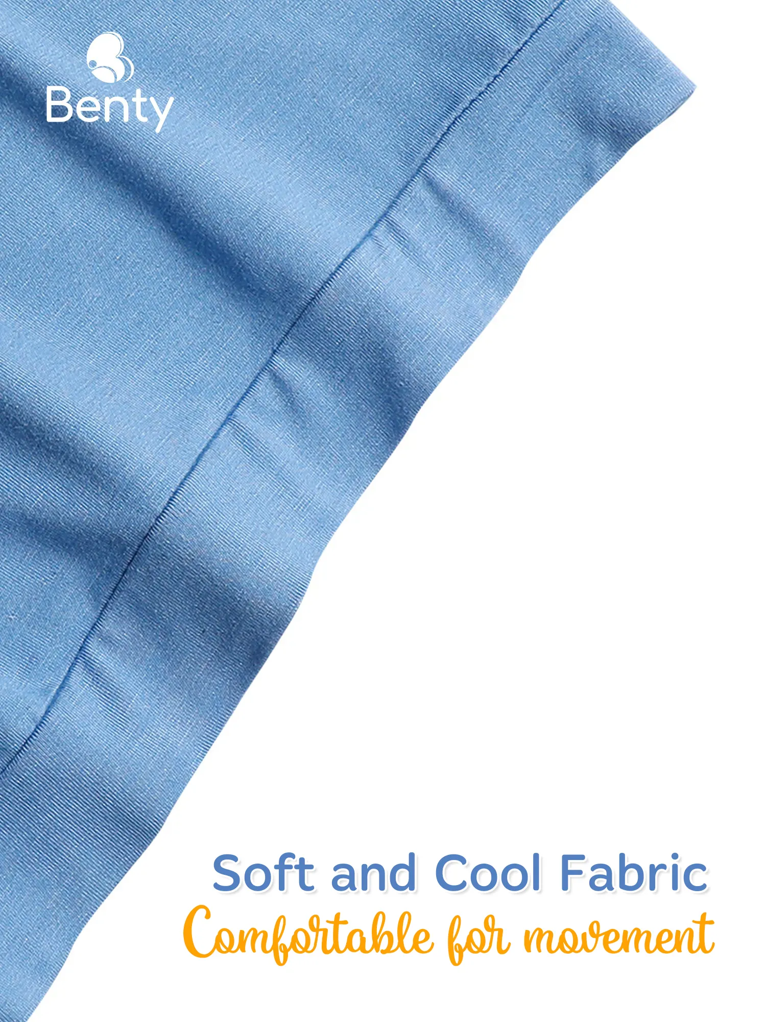 BENTY Plain Sporty Baby Long-Sleeve Cross-Snap Set