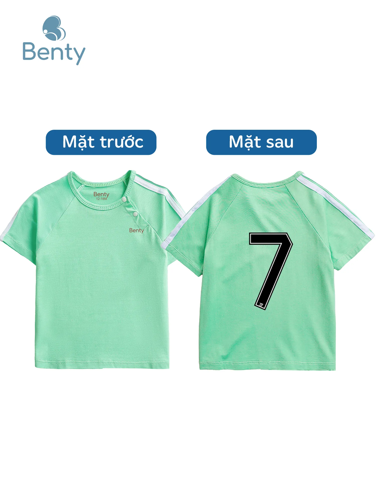 Bộ cộc tay cài chéo thể thao số 7 BENTY, chất liệu cao cấp