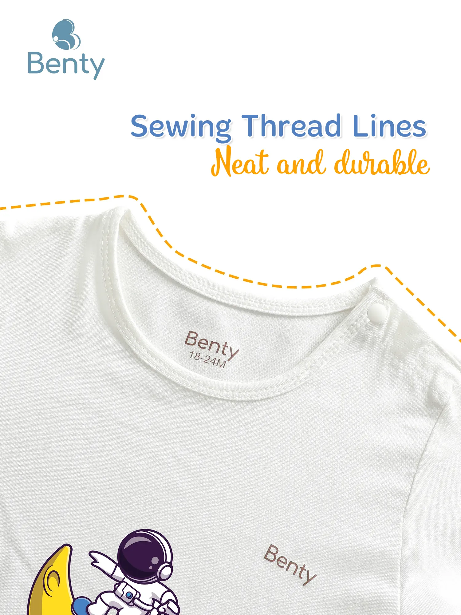 BENTY BT004 long-sleeve snap-shoulder cute set for kid