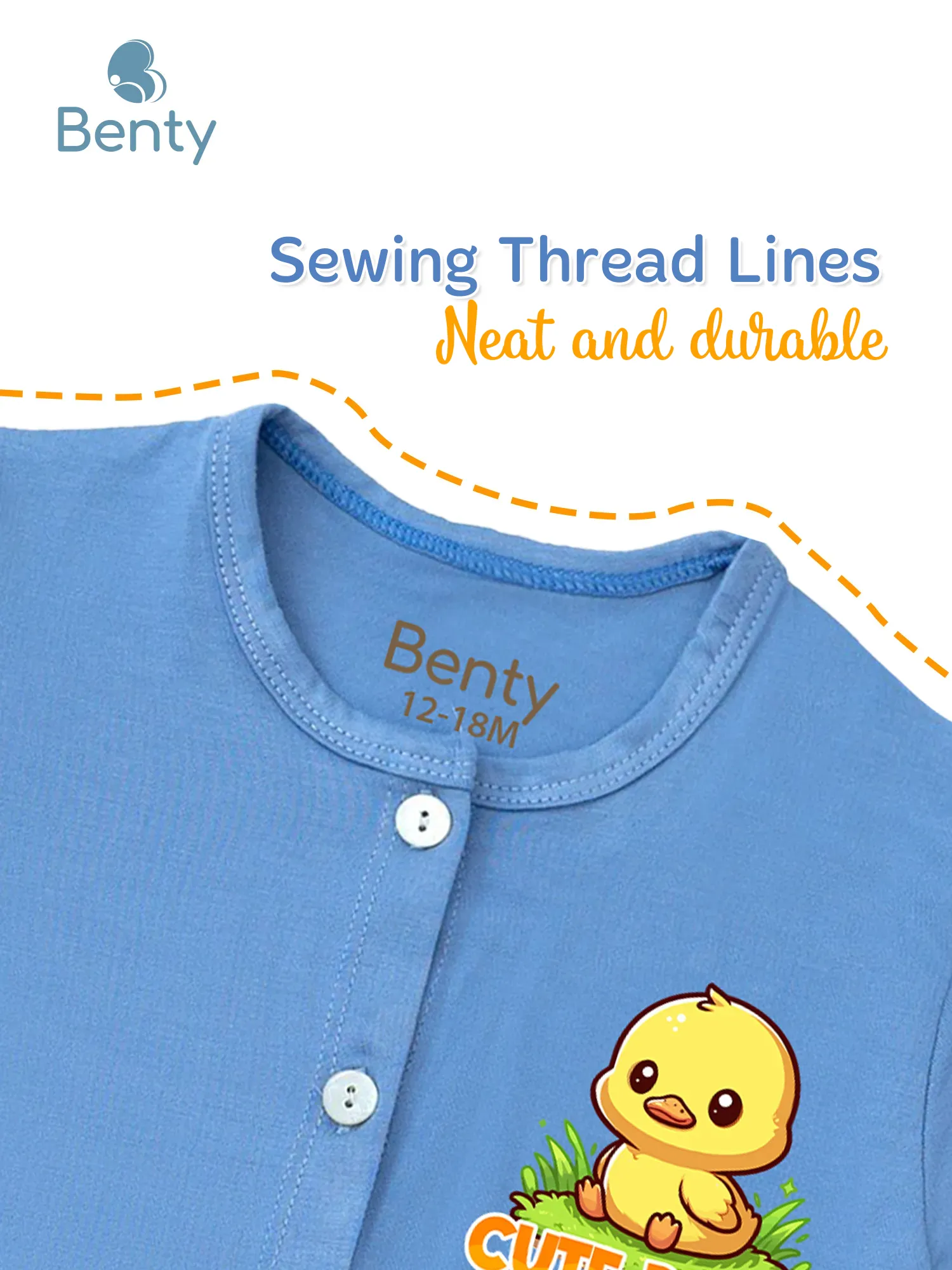 BENTY duck print short sleeve set BT109 outfit for kids