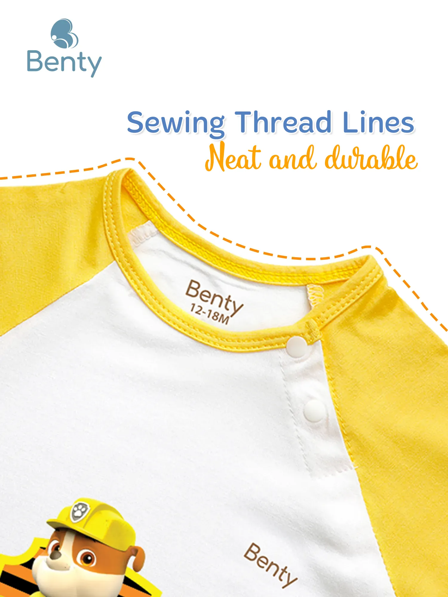 BENTY Paw Patrol short sleeve cross button set for kids