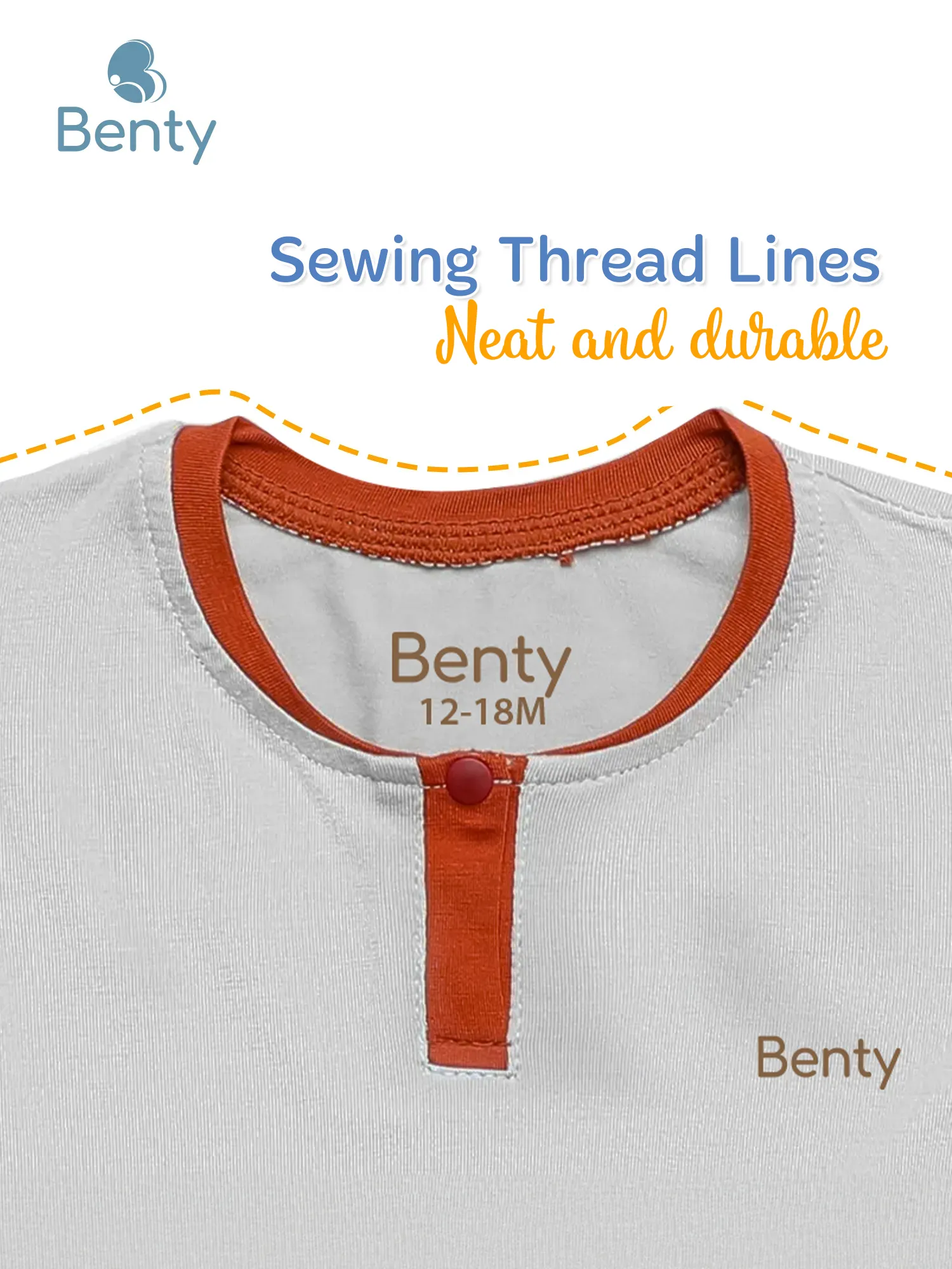 BT044 BENTY grey stand-collar soft set cute for kid