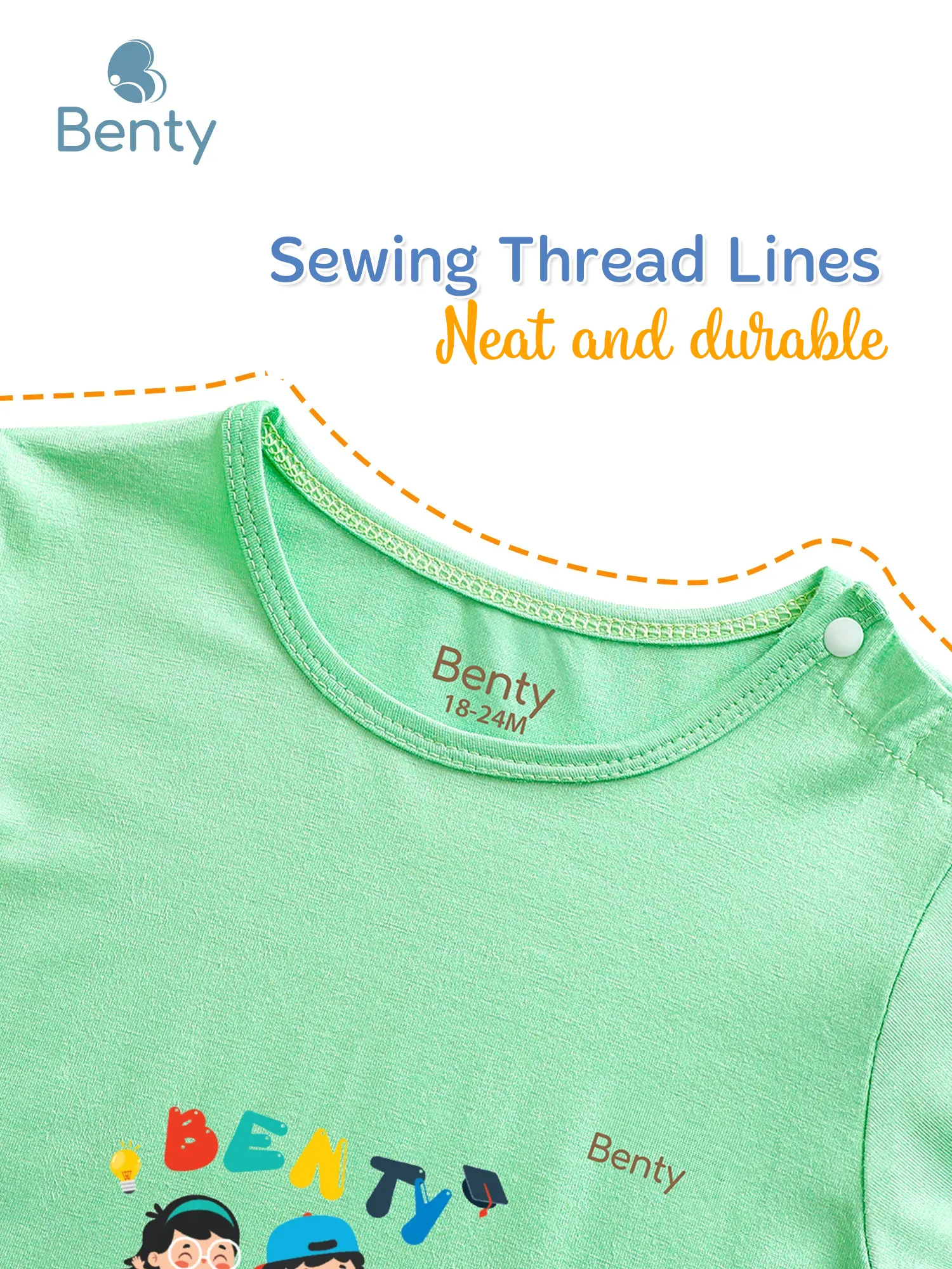 BT033 BENTY mid-length set, adorable clothing for kids