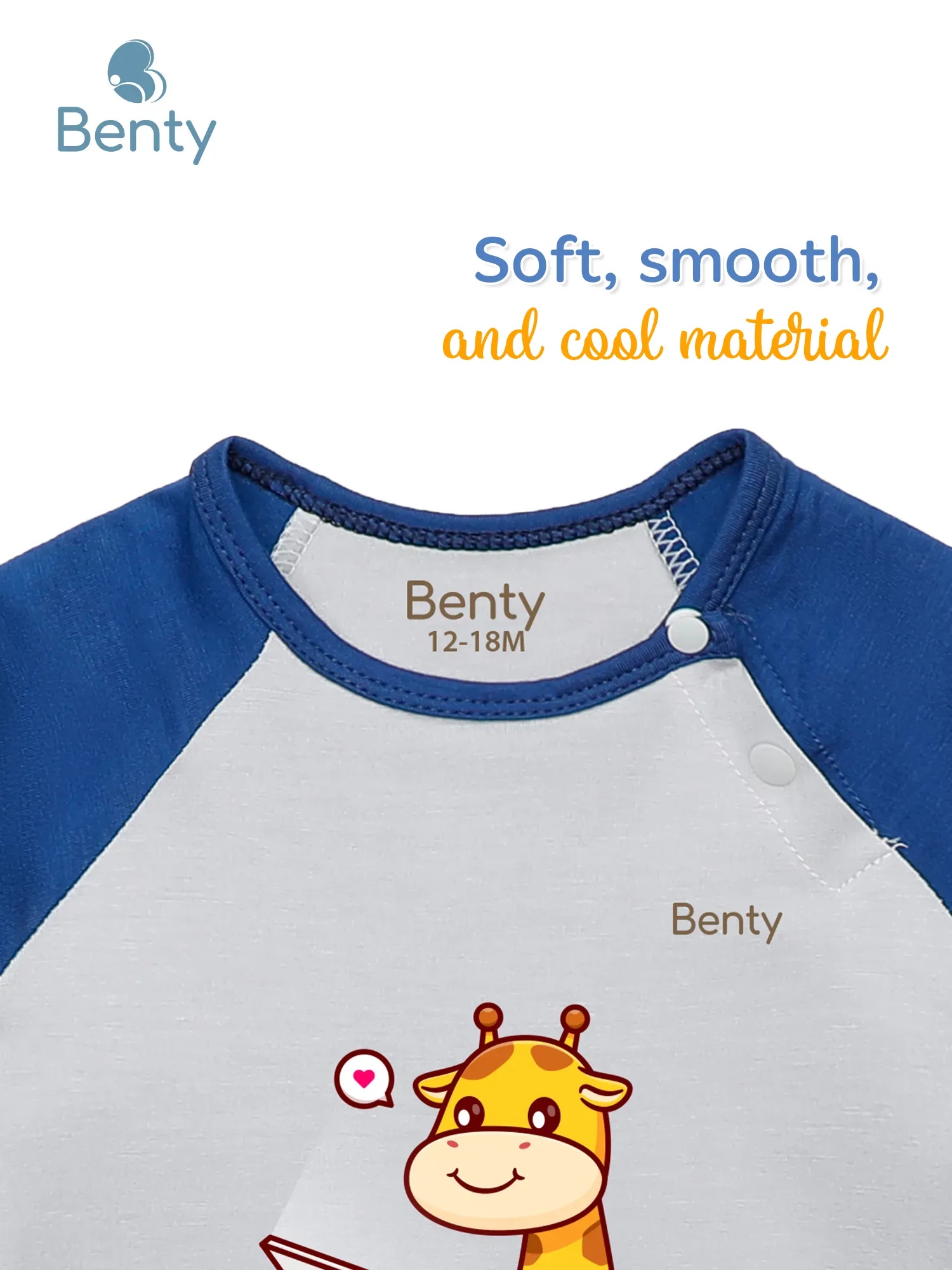 BENTY BT086 printed short sleeve cross button set, premium fabric