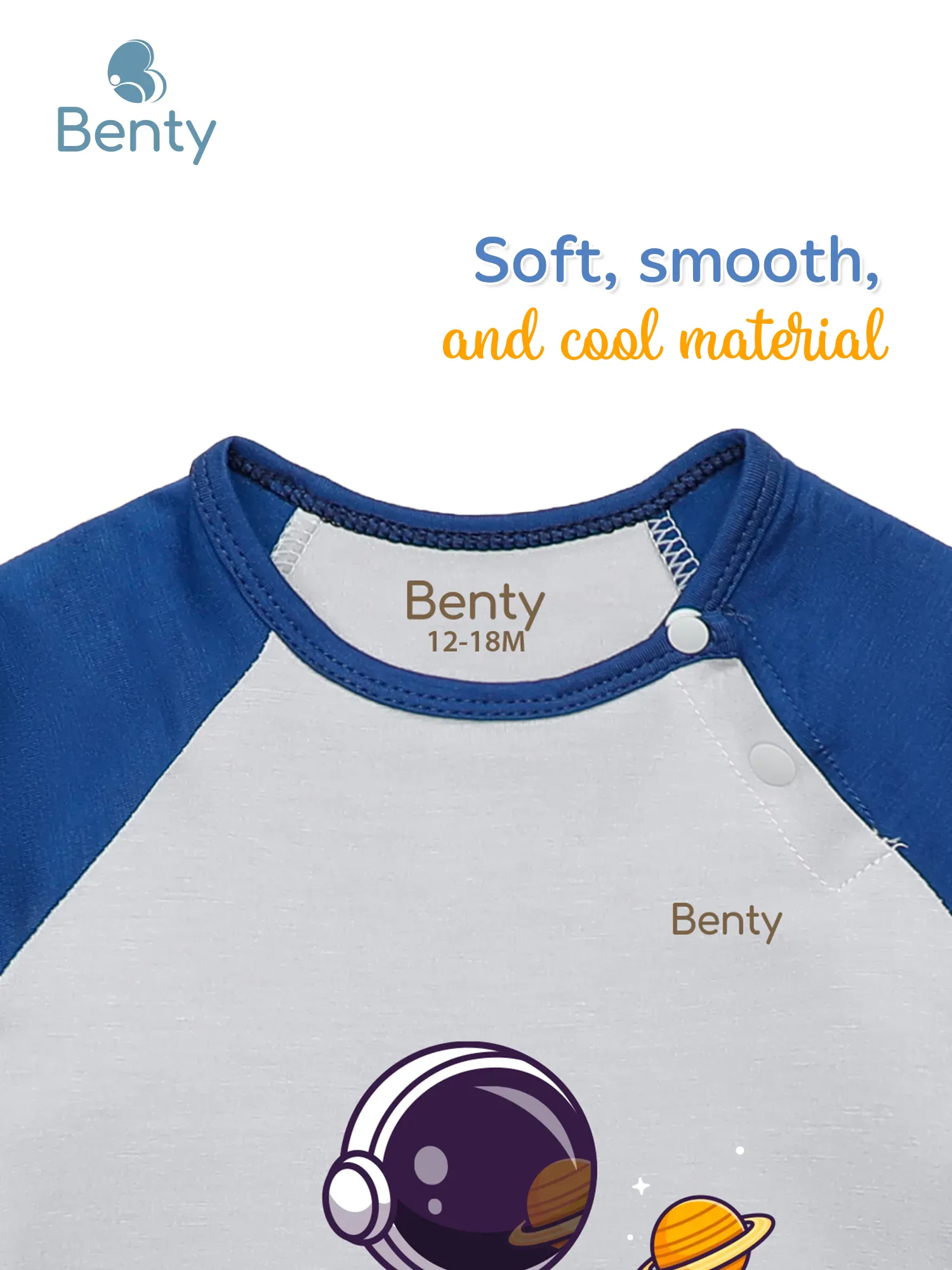 BENTY BT085 printed short sleeve cross button set, kidswear