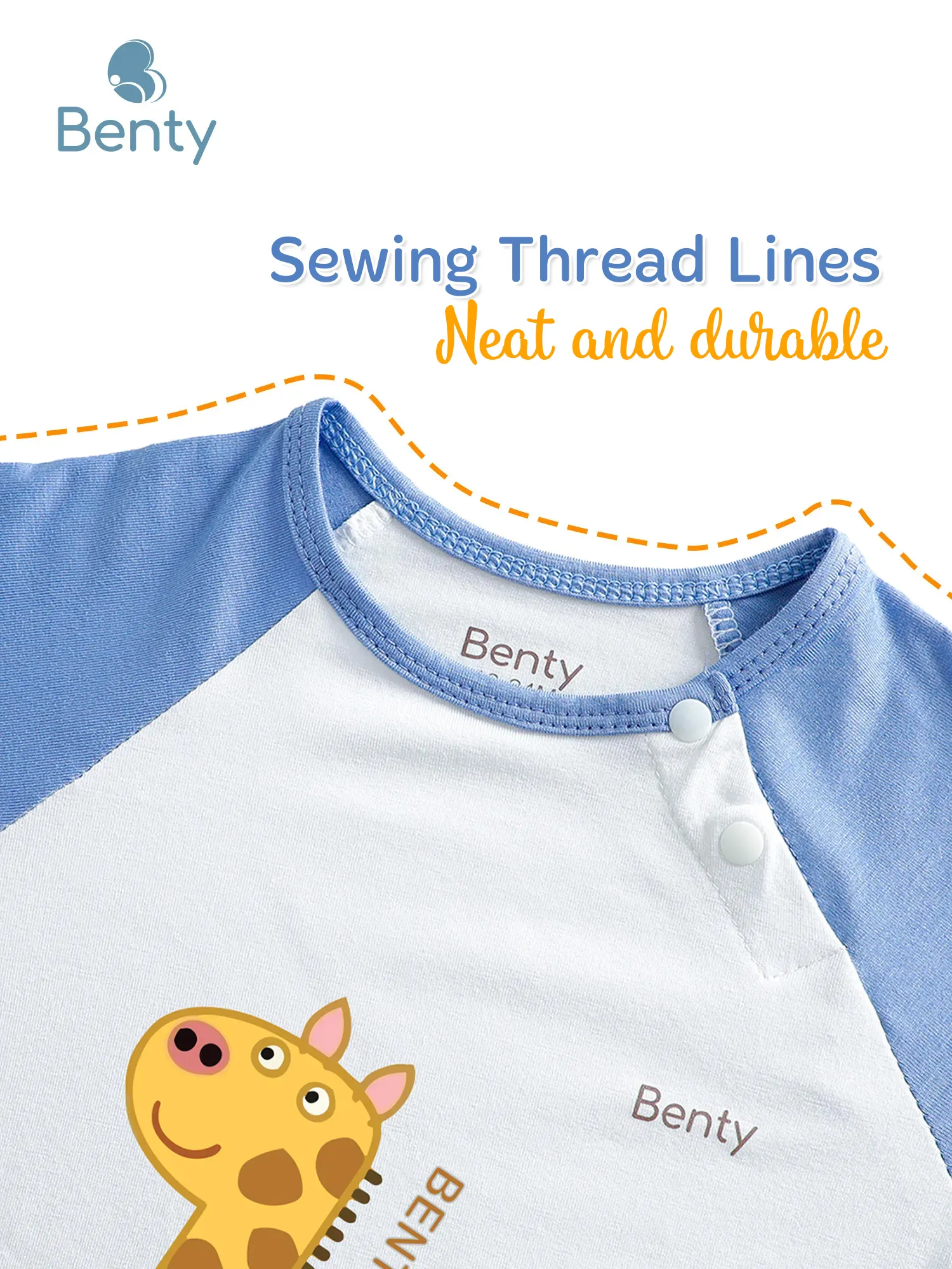 BENTY BT020 Cute cross-button long set for children