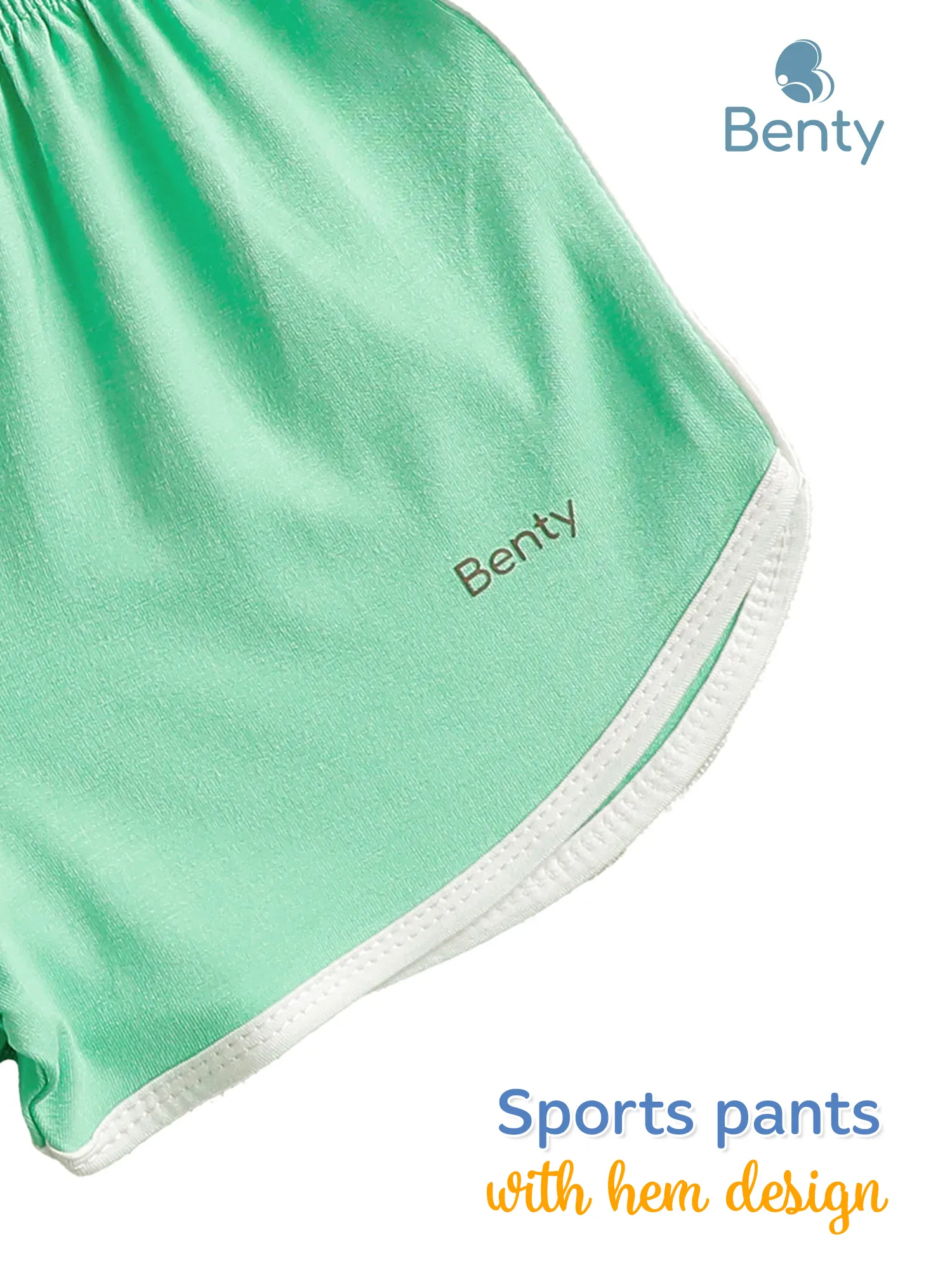 BENTY number 7 sporty short sleeve cross button set, premium fabric
