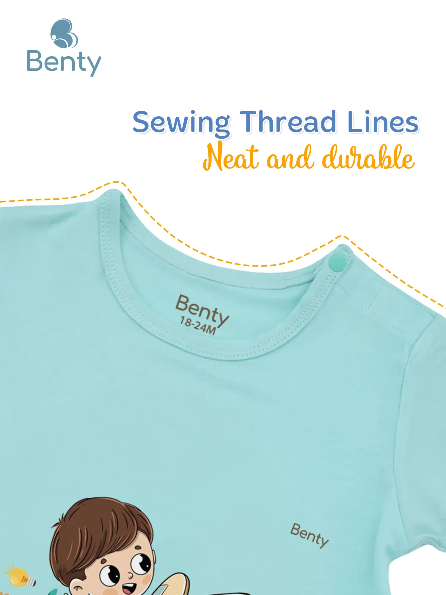 BENTY BT032 authentic kids short sleeve top and long pants set