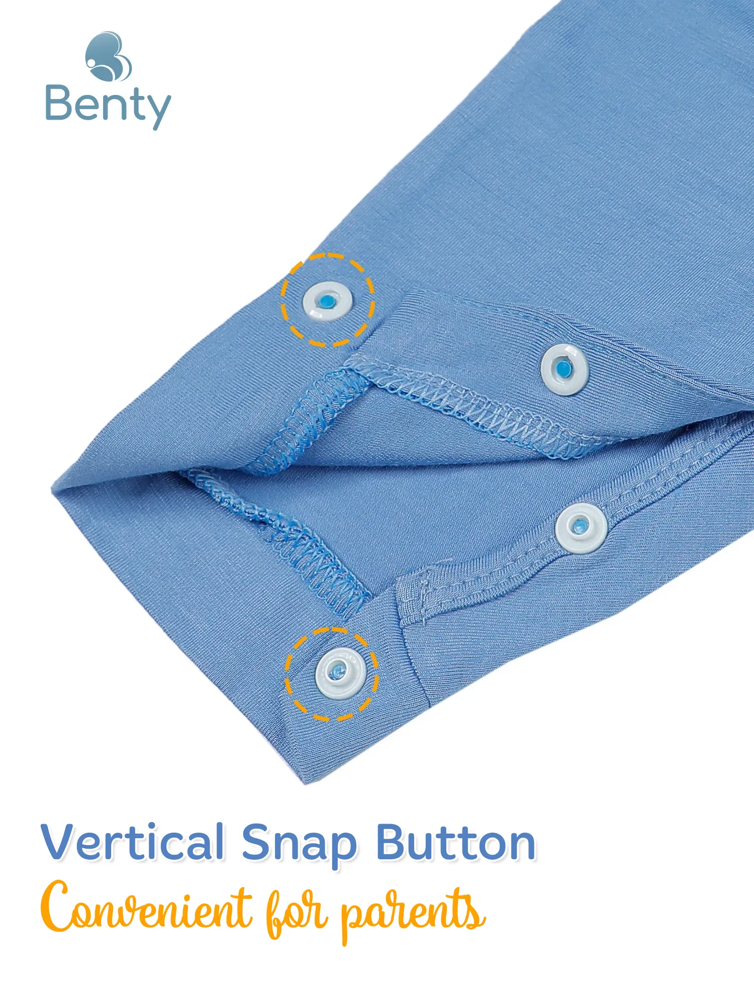 BENTY long-sleeved bodysuit, plain basic style, soft, smooth fabric