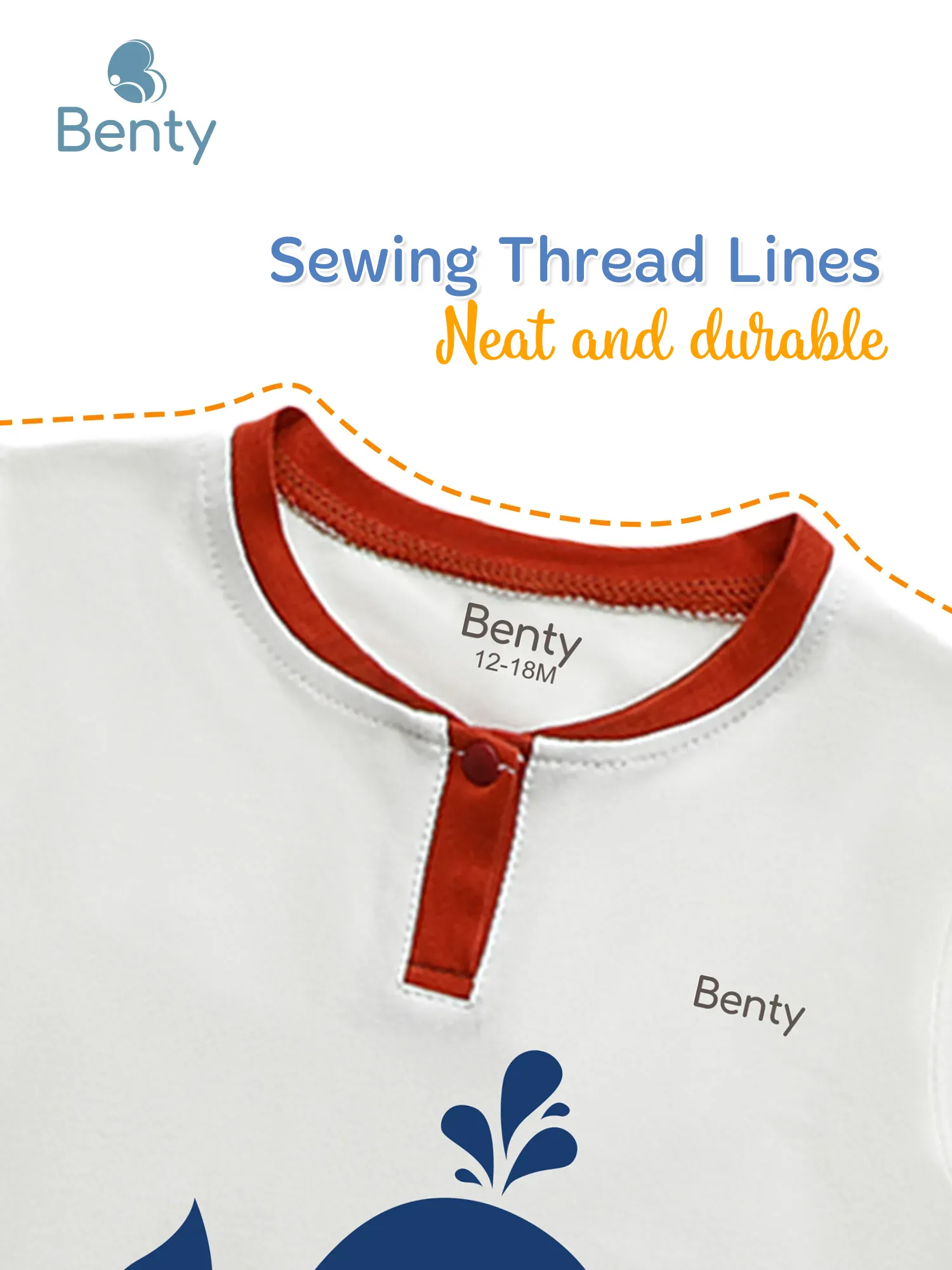 BENTY BT041 whale print polo style short sleeve set, baby outfit