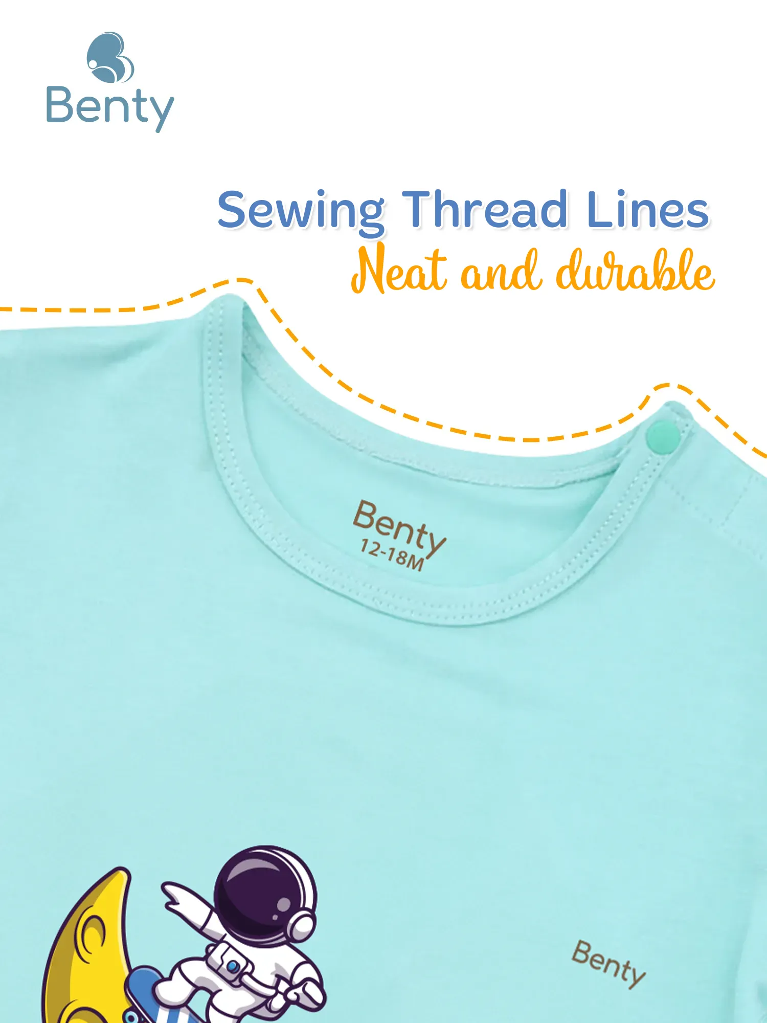 BENTY BT004 shoulder button set, soft and cool for kids