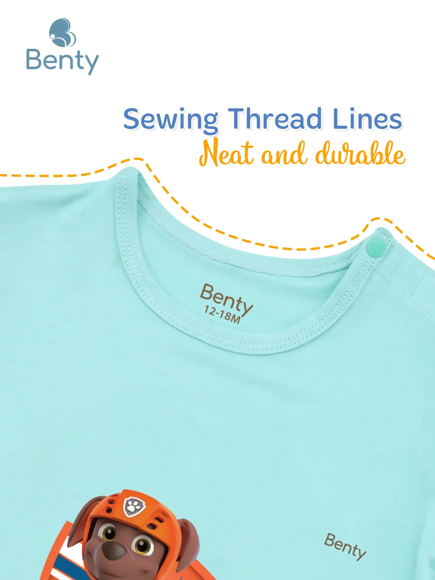 BENTY Paw Patrol shoulder button short set, premium kidswear