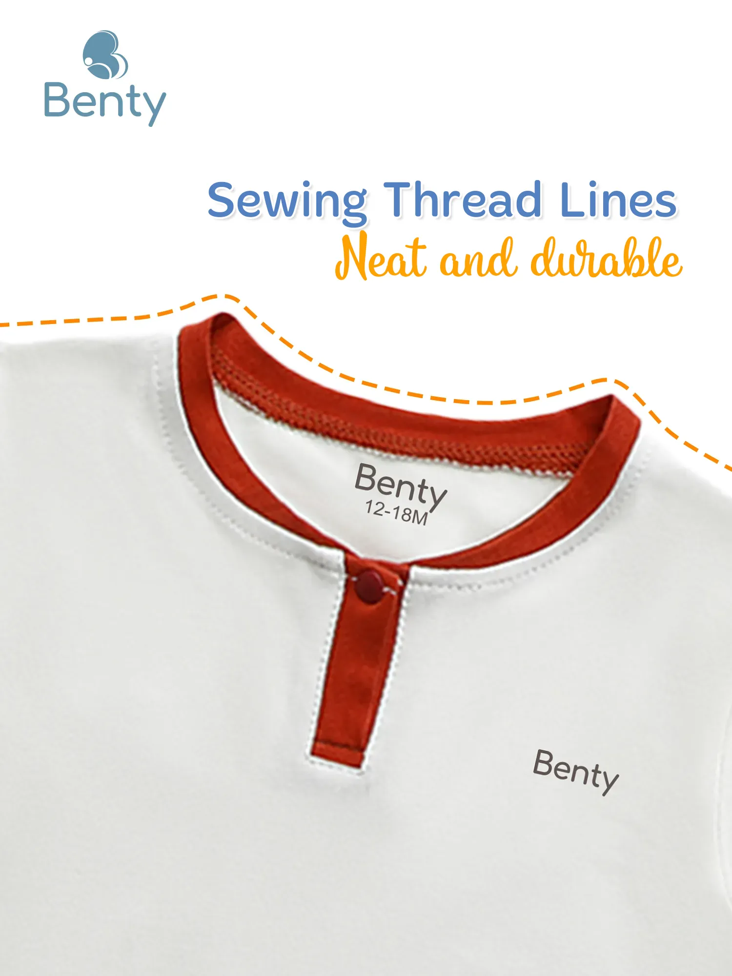 BENTY plain polo style short sleeve set, safe fabric for baby’s skin