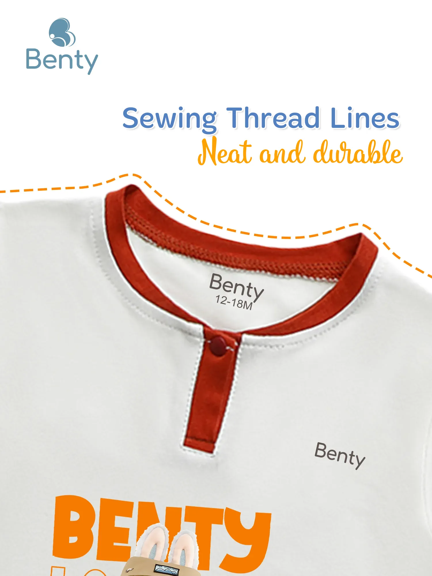 BENTY BT110 polo style short sleeve set with print, cool baby outfit