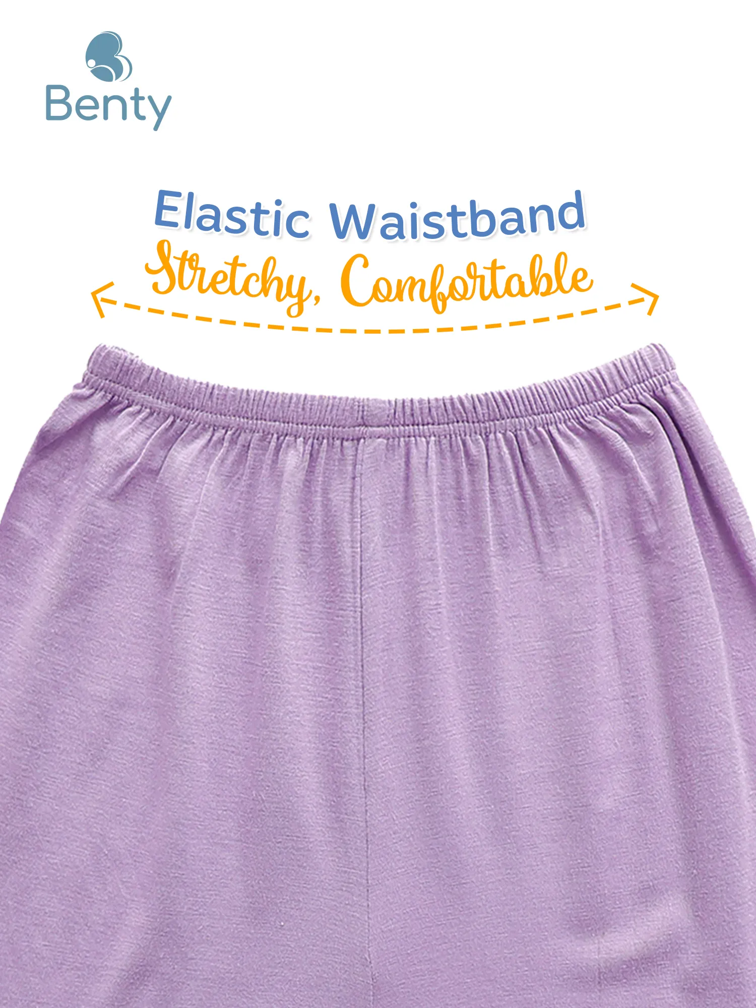 BENTY solid short set with hem made from child safe