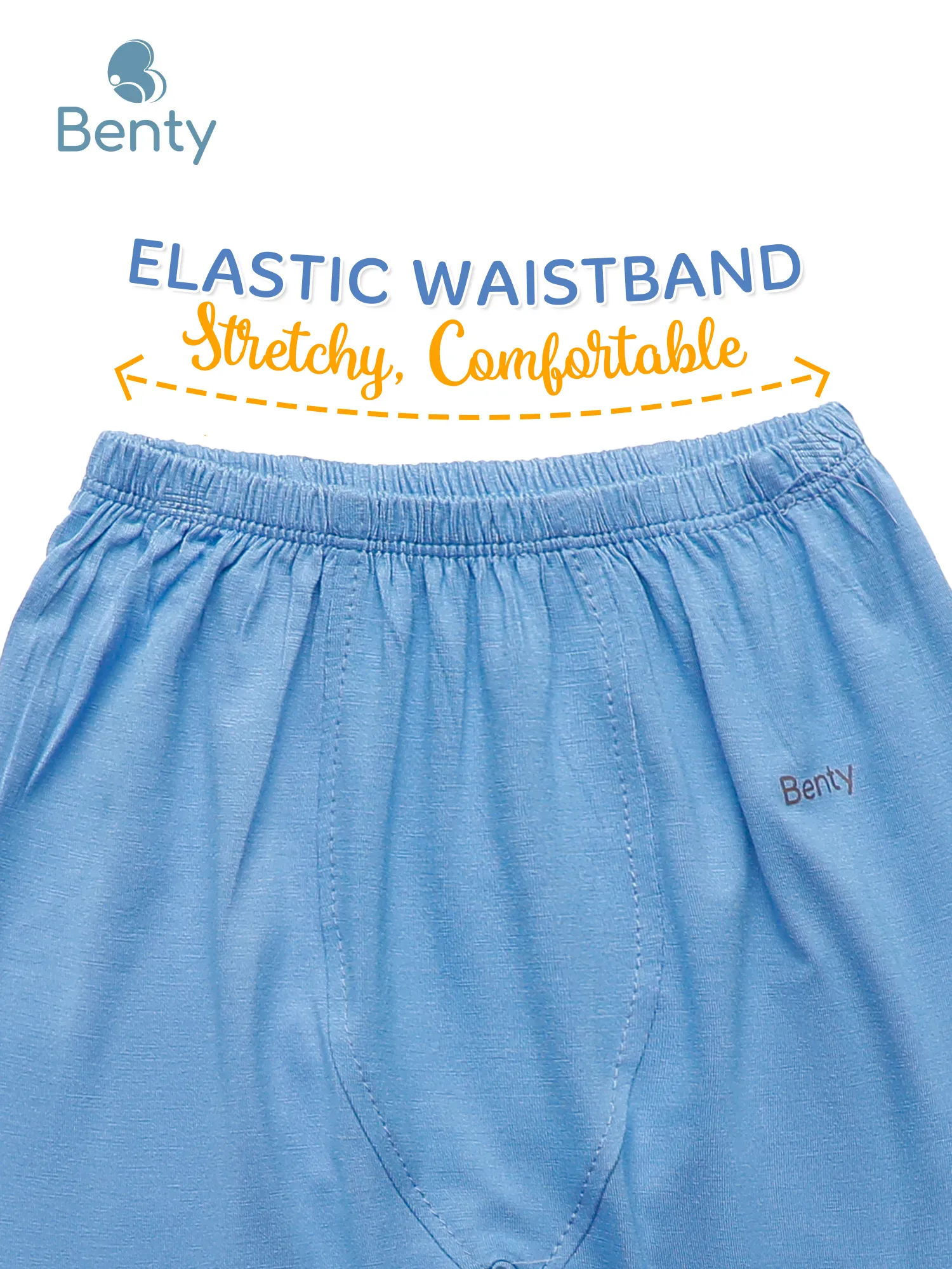 BENTY short sleeve top and long pants cross button set with prints