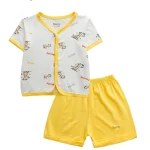 Bộ cộc tay cardigan phối họa tiết BENTY, chất liệu mịn mát