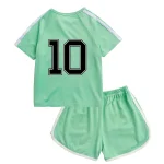 BENTY number 10 sporty button short sleeve set for kids