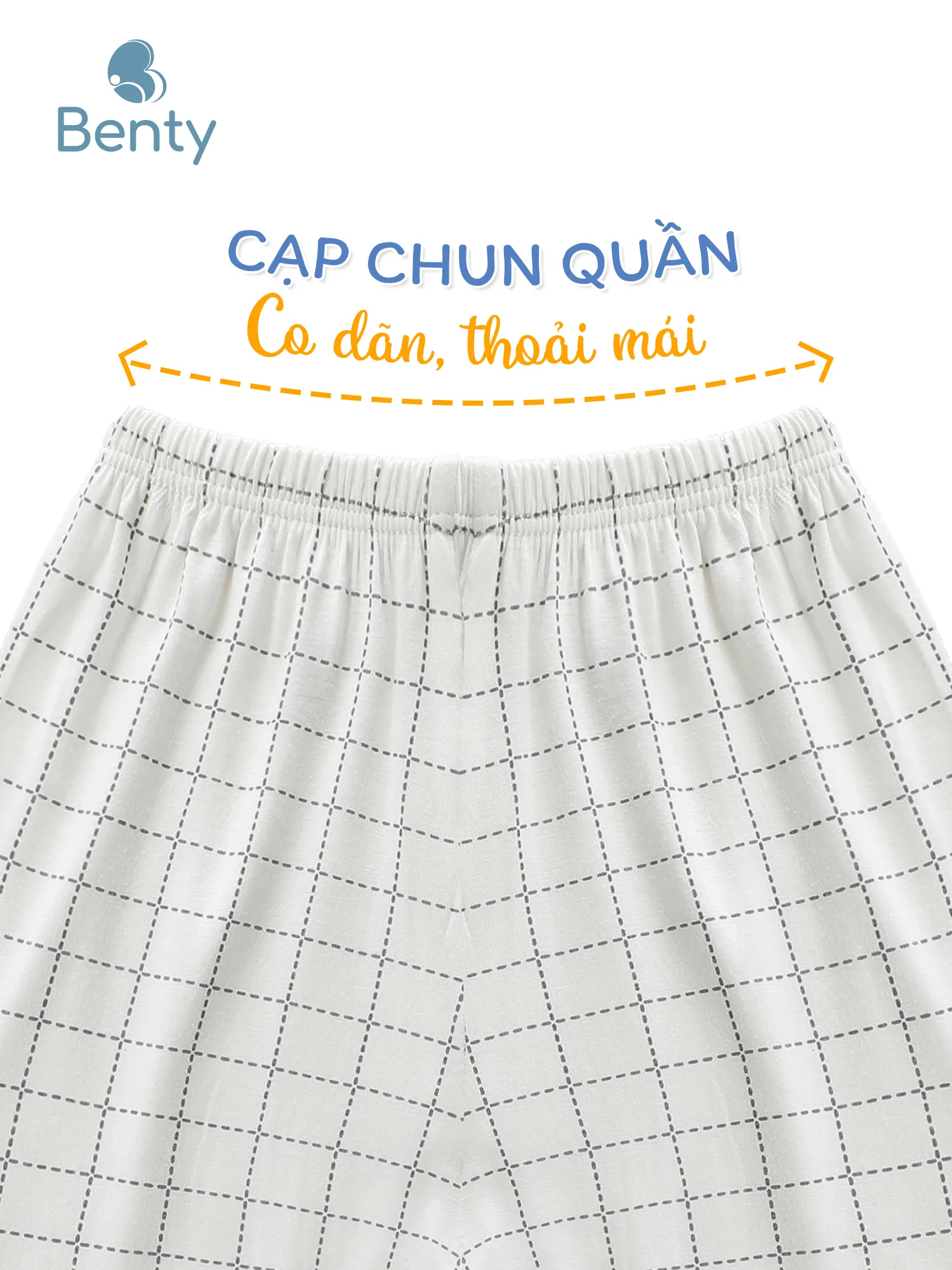 Bộ lửng họa tiết caro phối viền BENTY đồ bộ cao cấp cho bé