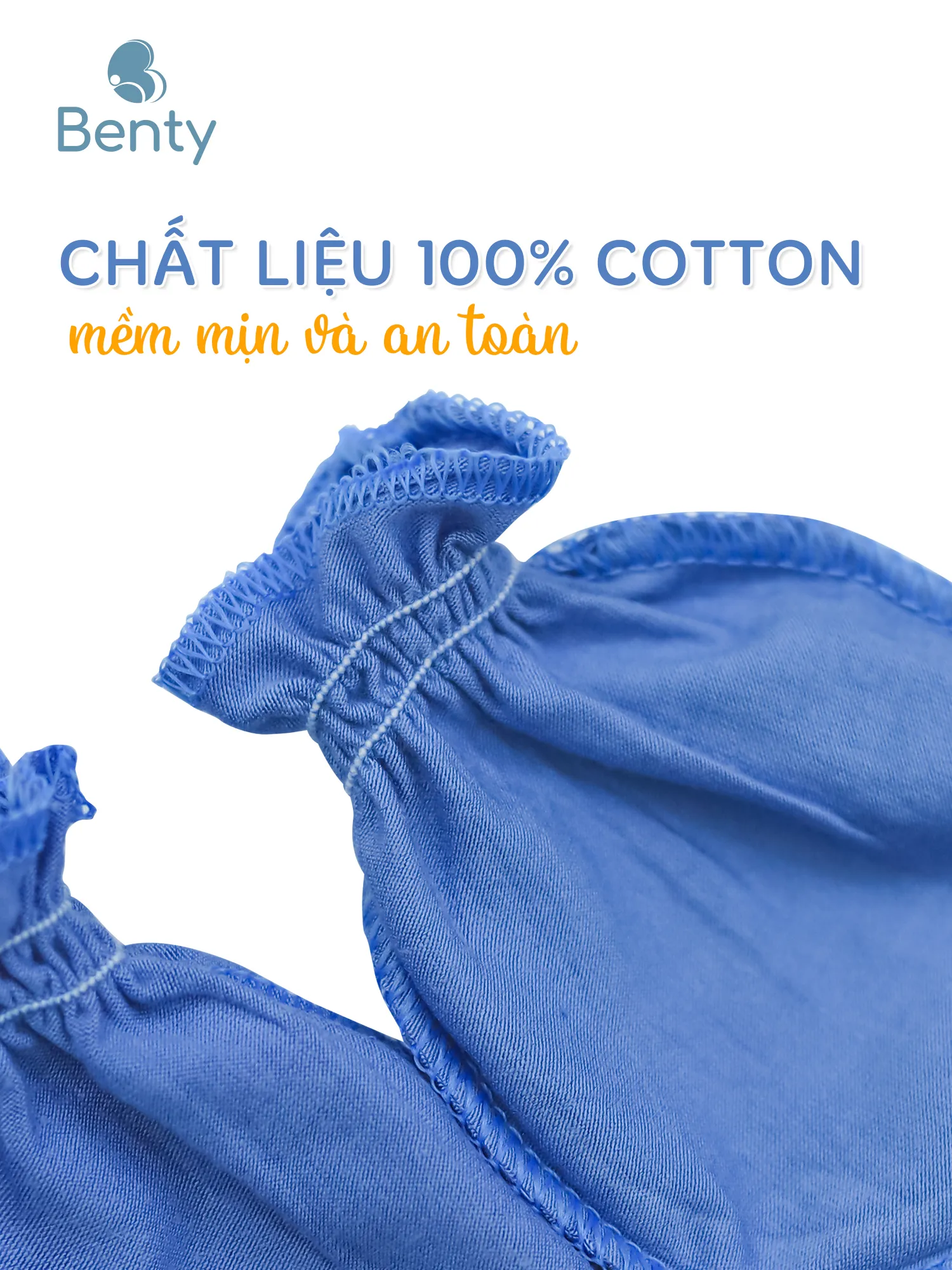 Bao tay BENTY cho trẻ sơ sinh đến 6 tháng cao cấp mềm mịn