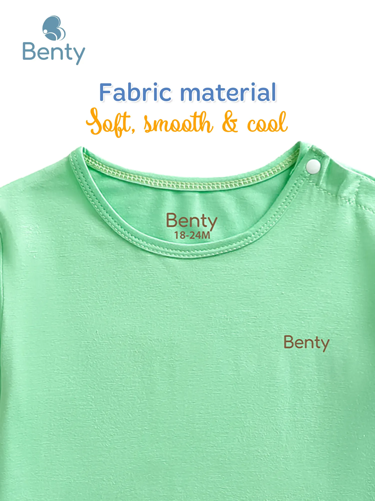 BENTY premium-fabric plain mid-length set for kid