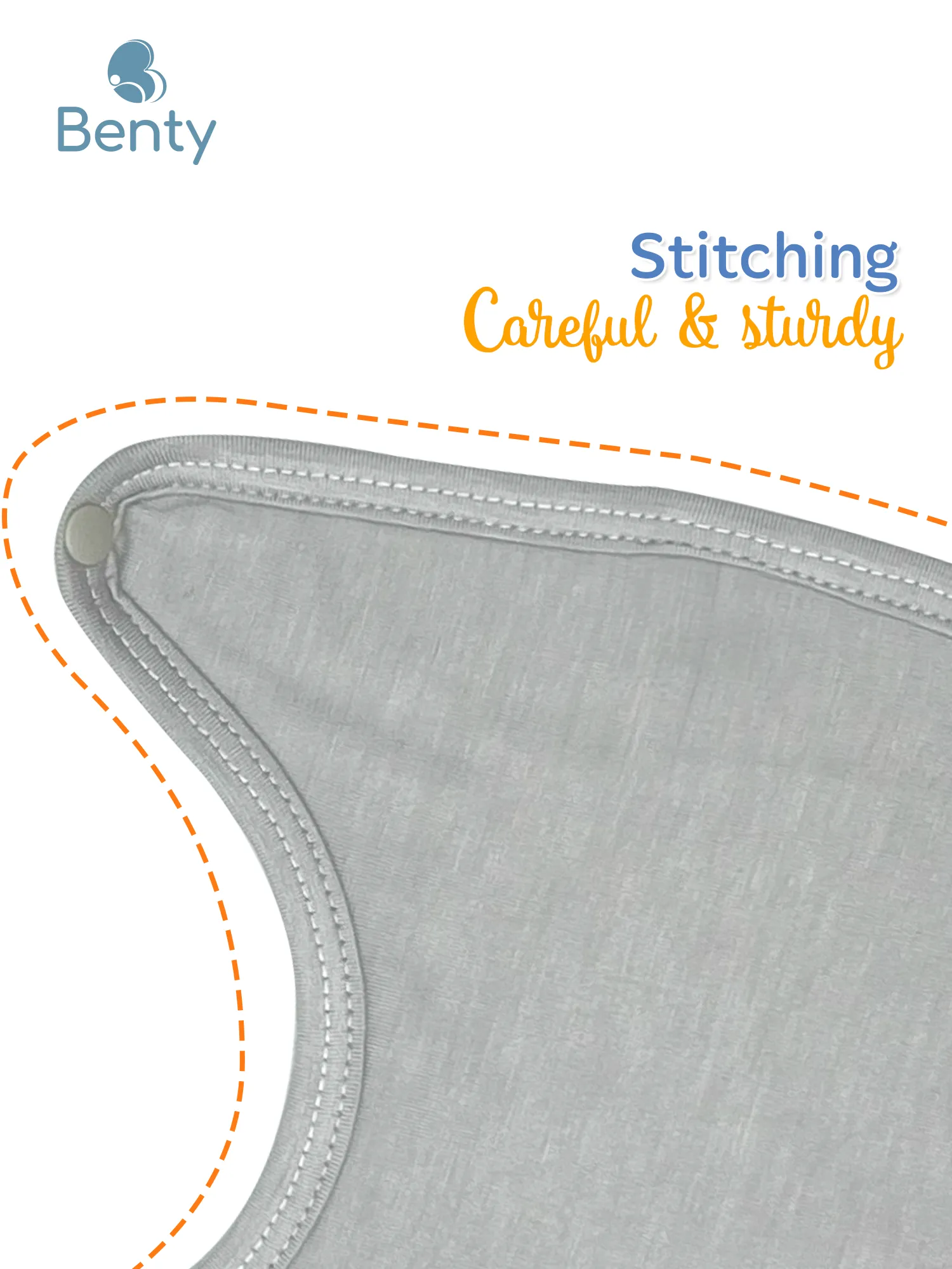 BENTY premium fabric baby feeding bib