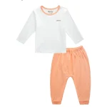 Dài cài vai trơn phối viền BENTY đồ bộ cho bé mặc điều hoà