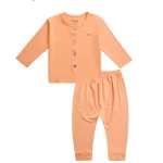 Dài tay cài thẳng trơn BENTY đồ bộ trẻ em mềm mịn mát