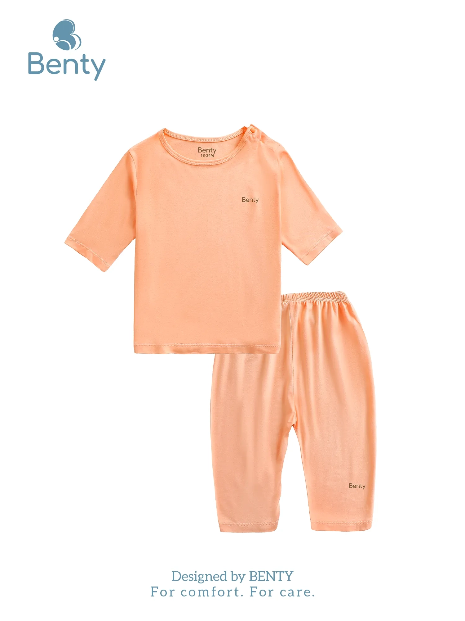 BENTY premium-fabric plain mid-length set for kid