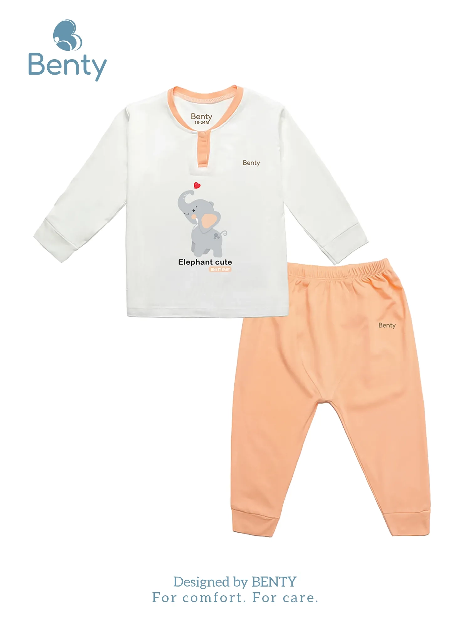 Dài tay cổ trụ BT021 BENTY đồ bộ mặc đi chơi cho bé