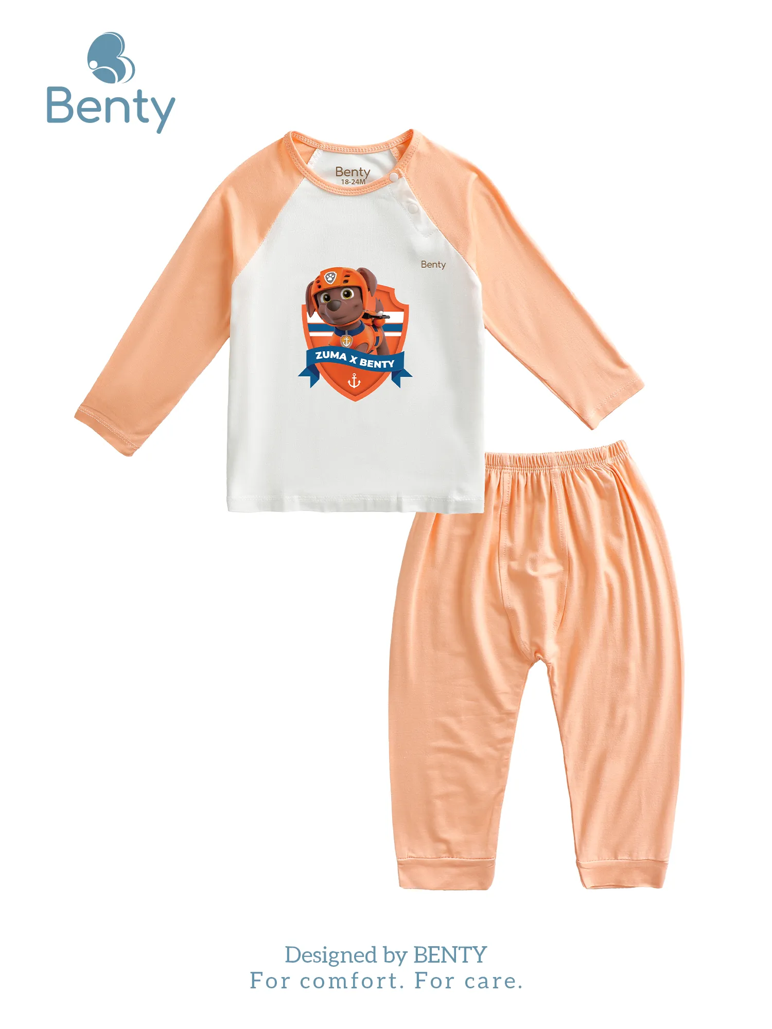 Dài tay cài chéo in hình Paw Patrol BENTY mềm mịn đáng yêu