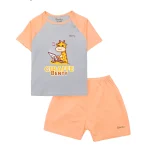 Bộ cộc tay cài chéo nền xám in BT086 BENTY,chất liệu cao cấp