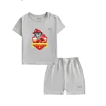 Bộ cộc tay cài vai in Paw Patrol BENTY,set quần áo bé cao cấp