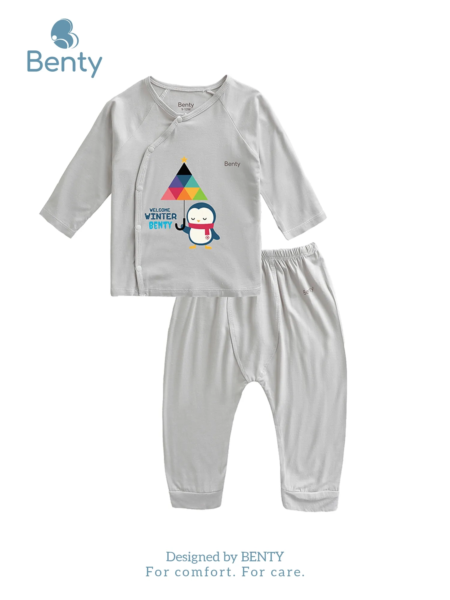 Dài tay cài lệch BT064 BENTY đồ bộ dễ thương cho bé