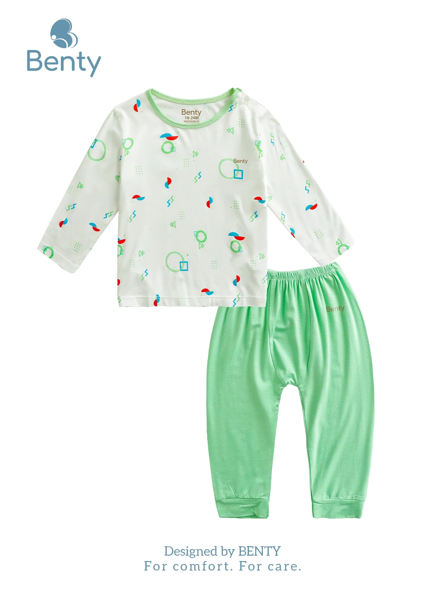 Dài cài vai họa tiết hình dạng BENTY đồ trẻ em mặc điều hòa
